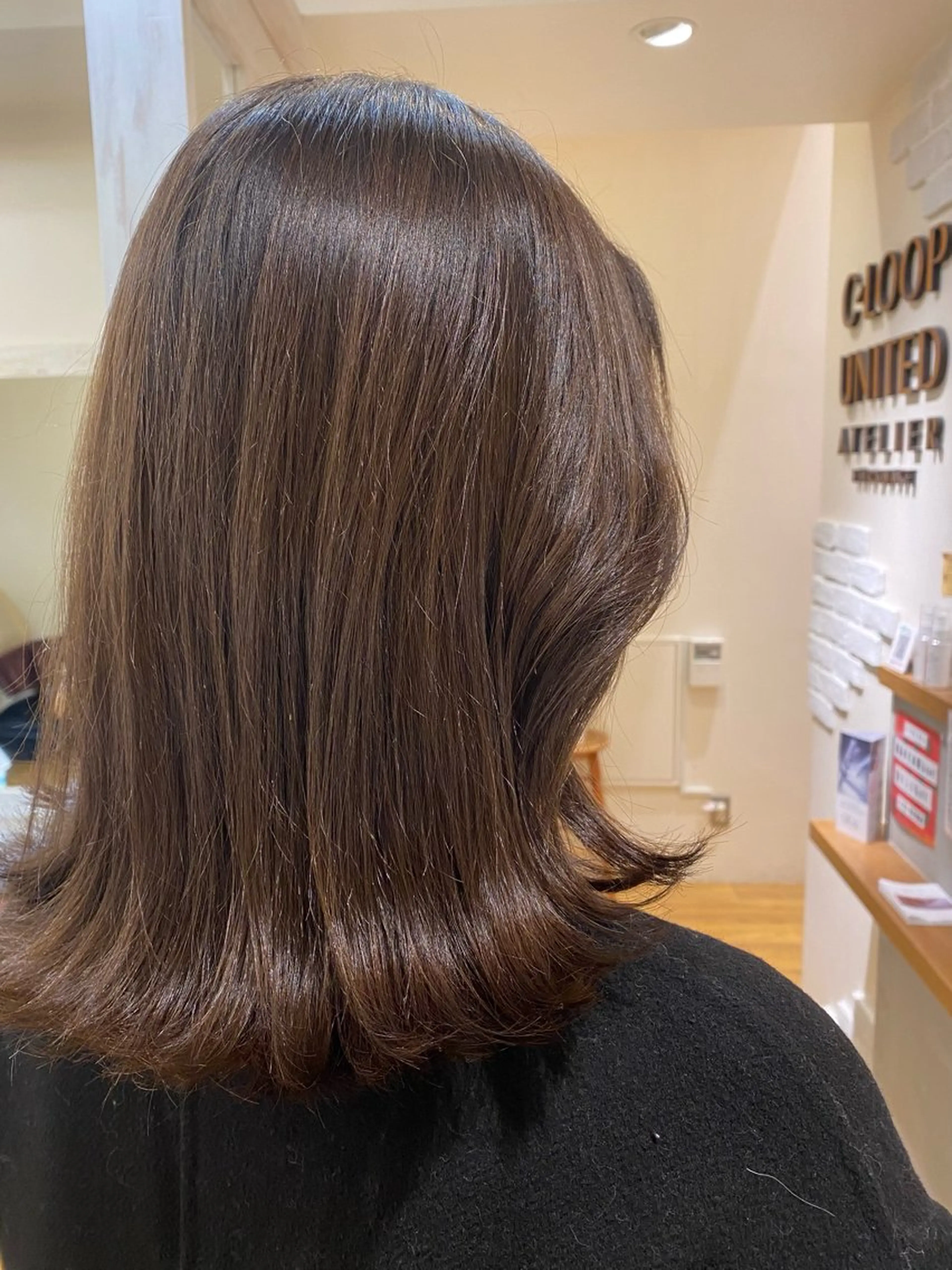 ミディアム 韓国風ヘア C-LOOP UNITED ATELIER所属・阿南 結実のヘアスタイル