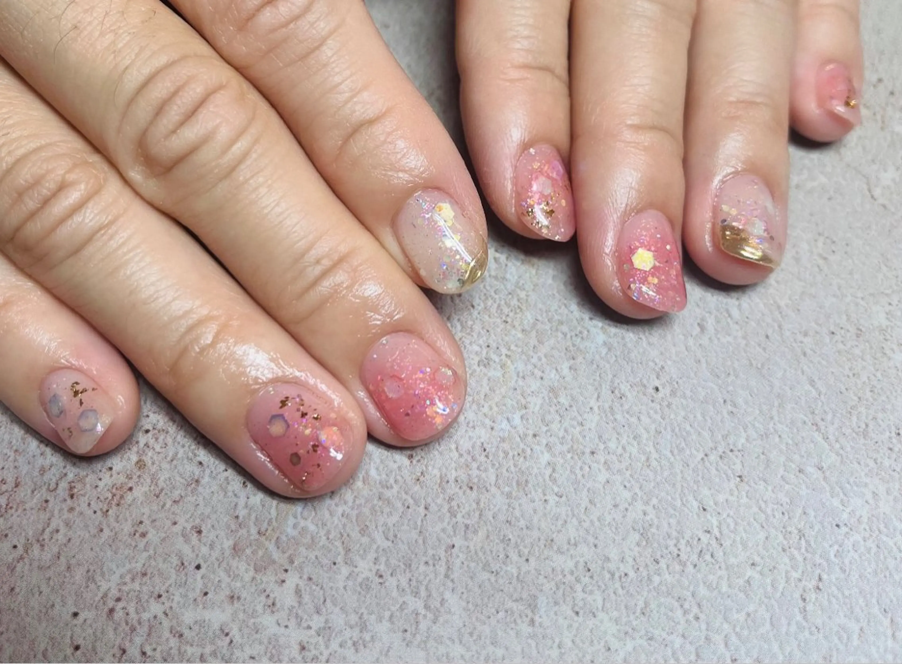 ネイル キラキラネイル ハンドネイル HazeGrass NAILのネイルデザイン