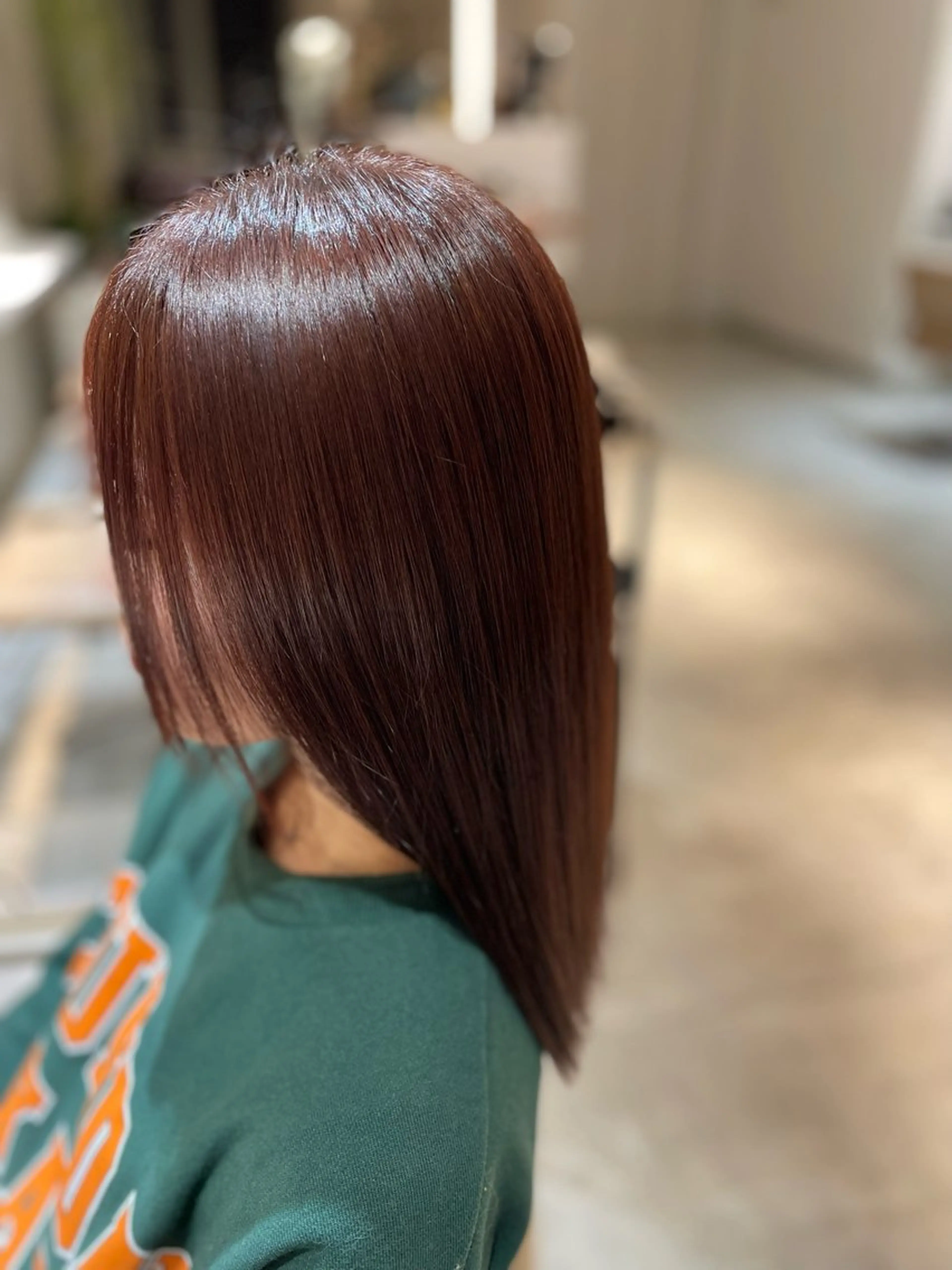 セミロング カラー ブラウンカラー レディースモデル募集 ⭐️/加藤捺希のヘアスタイル