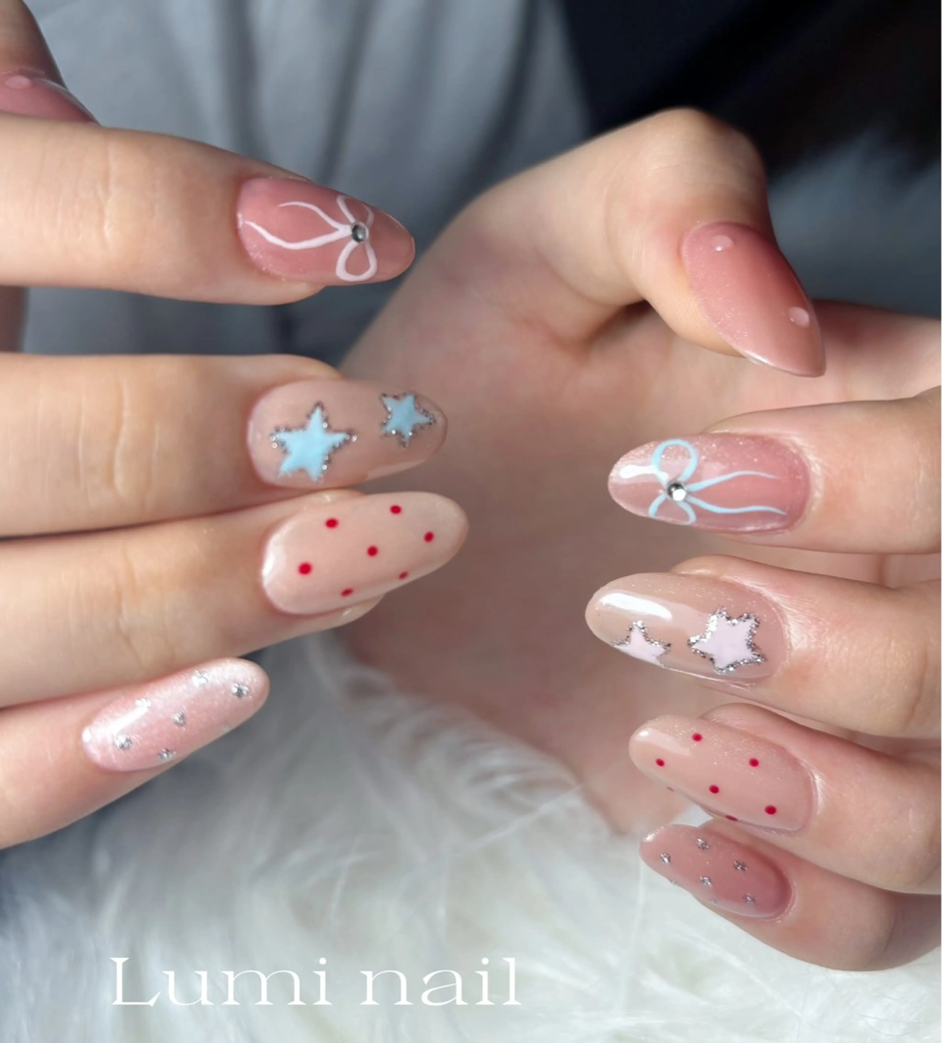 ネイル アートネイル 持ち込み ネイルチップ Luminail 新小岩のネイルデザイン