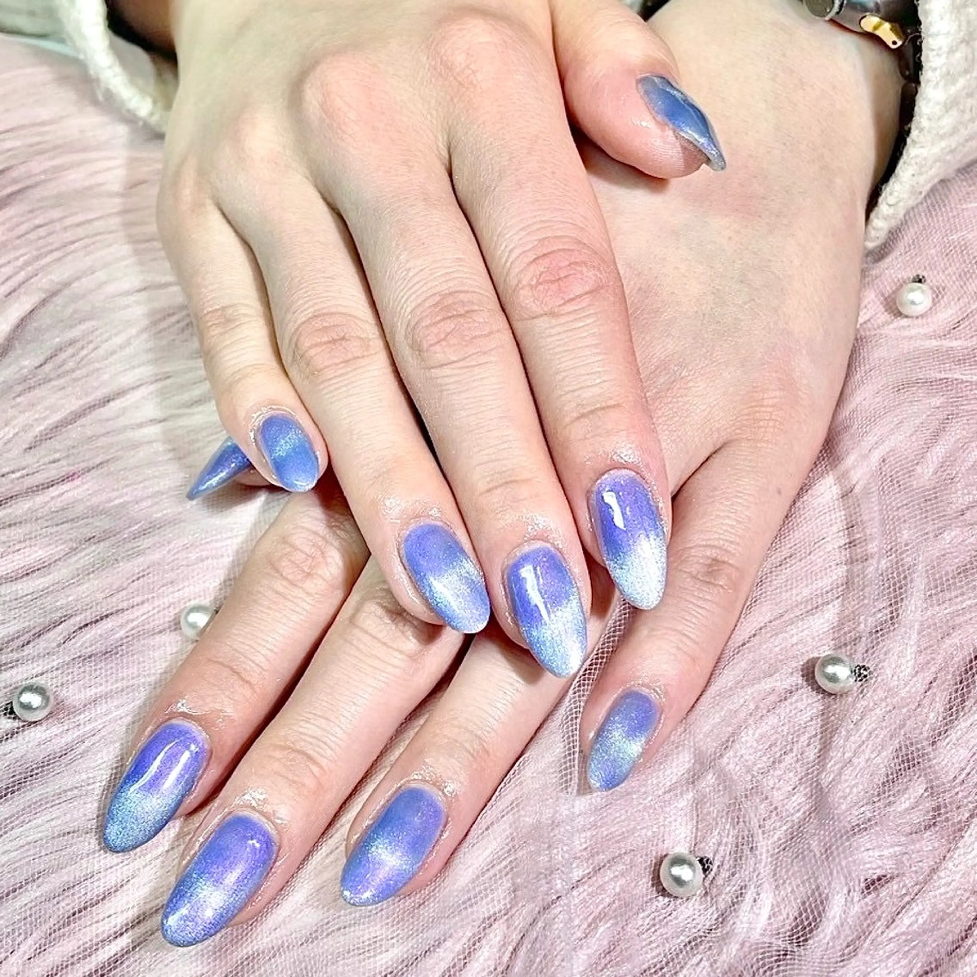 ネイル マグネットネイル ハンドネイル Alissa  Nail所属・長さだし/新栄町駅 Alissaのネイルデザイン
