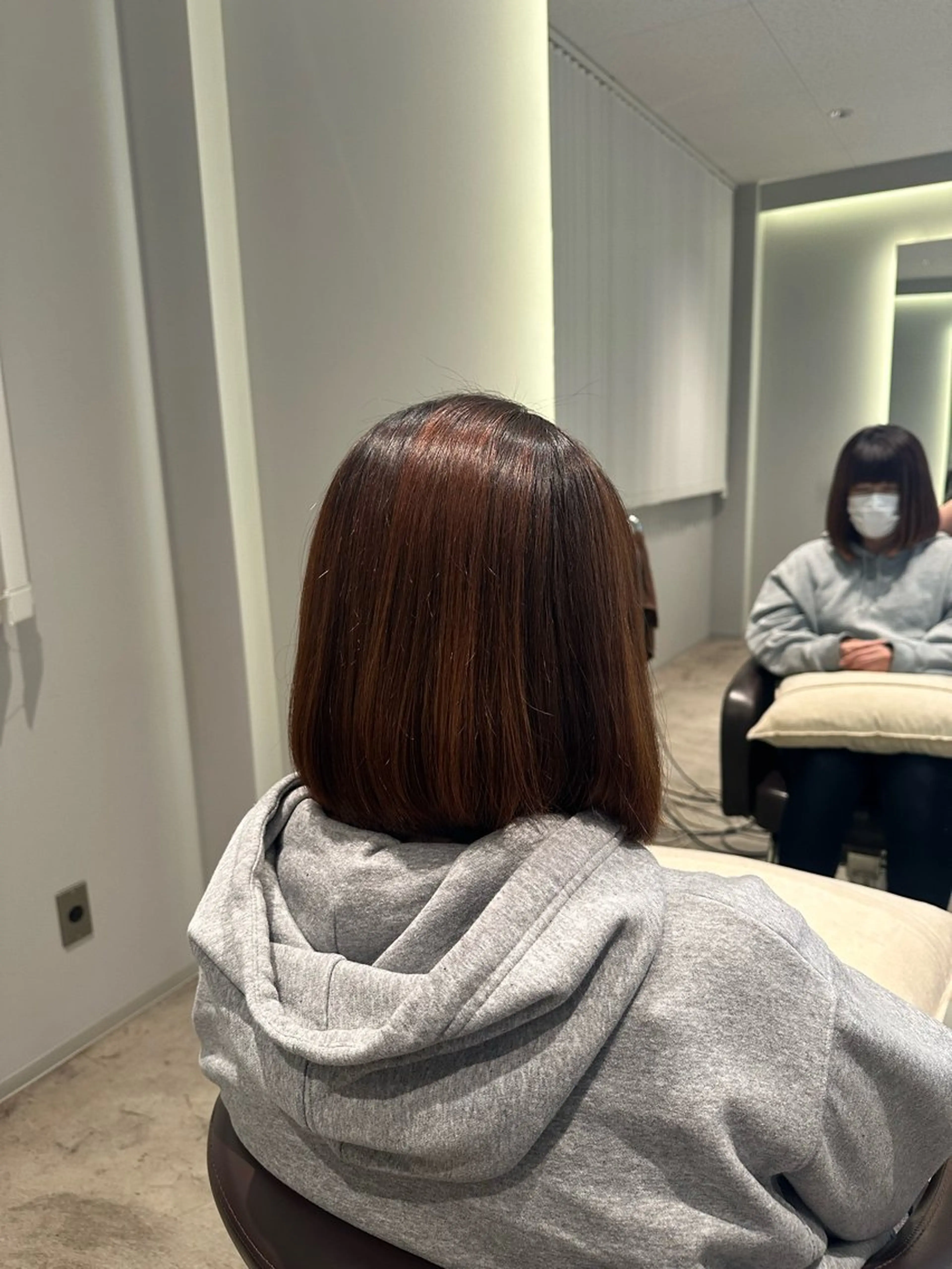 ミディアム 縮毛矯正 中林優太🪸 暖色特化🪸のヘアスタイル