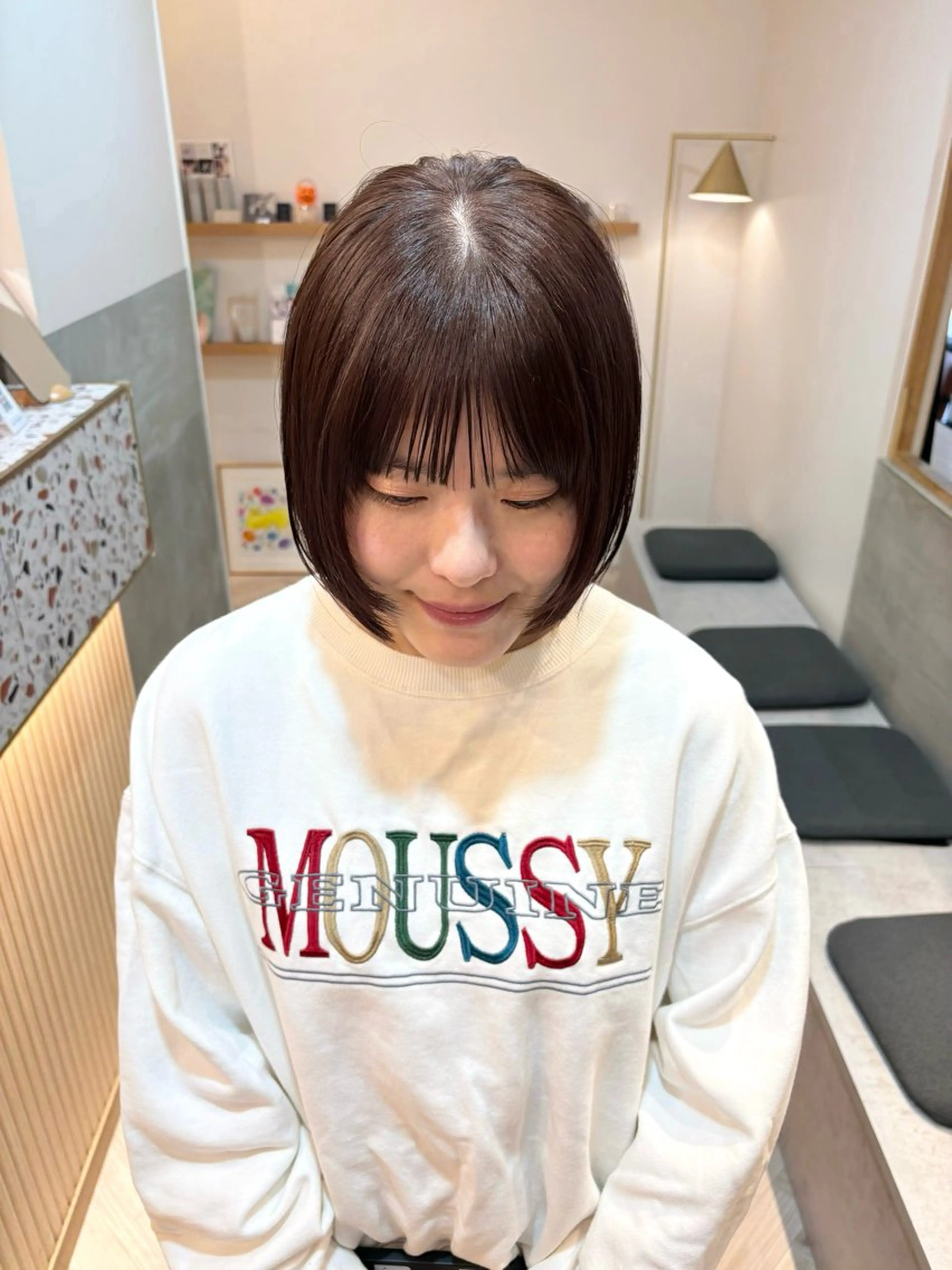 ショート カット ヘアカラー トリートメント 似合わせ/透明感 /レイヤー/りほ🤍のヘアスタイル