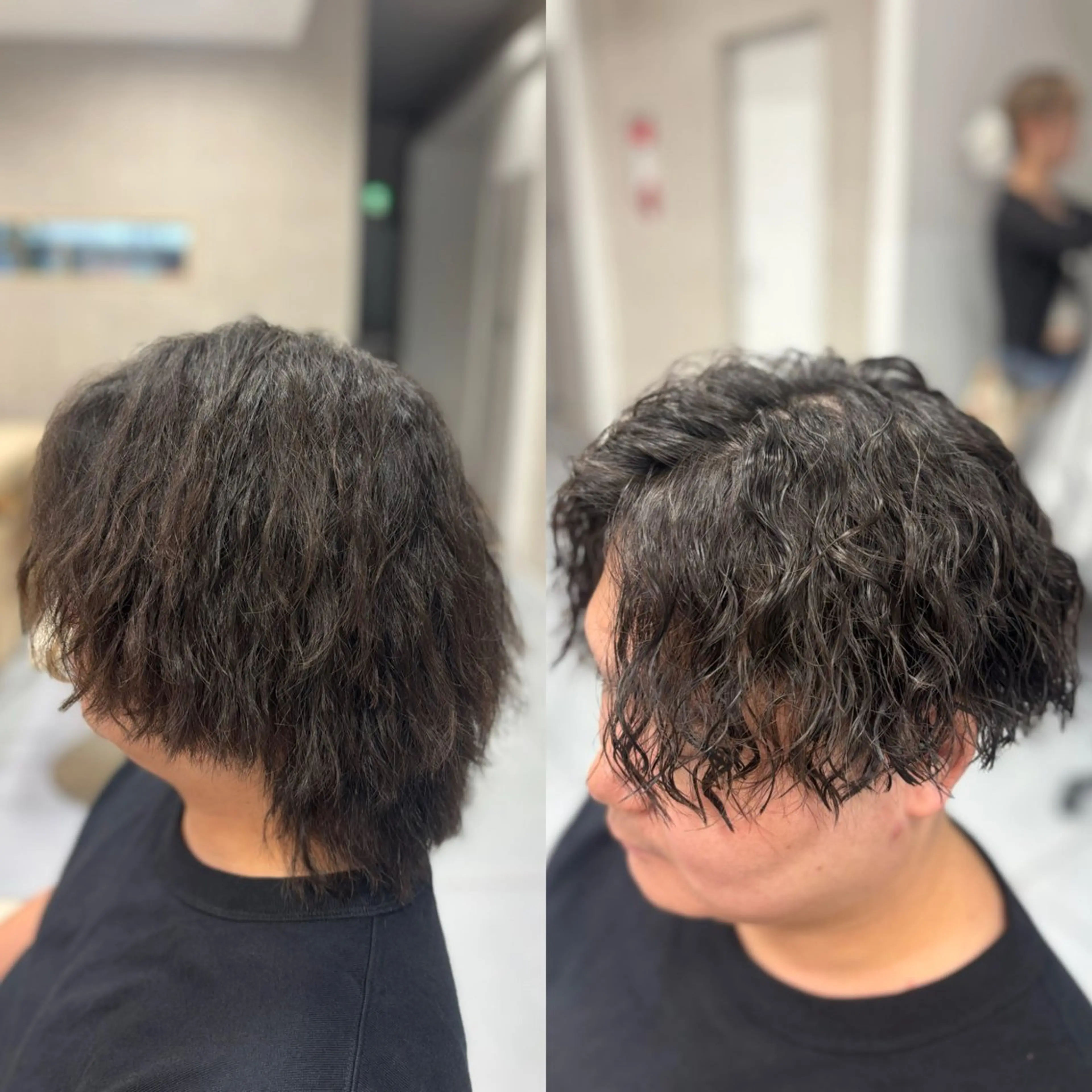 ショート パーマ メンズ カット パーマ メンズ特化韓国風 パーマスタイル/りんのヘアスタイル