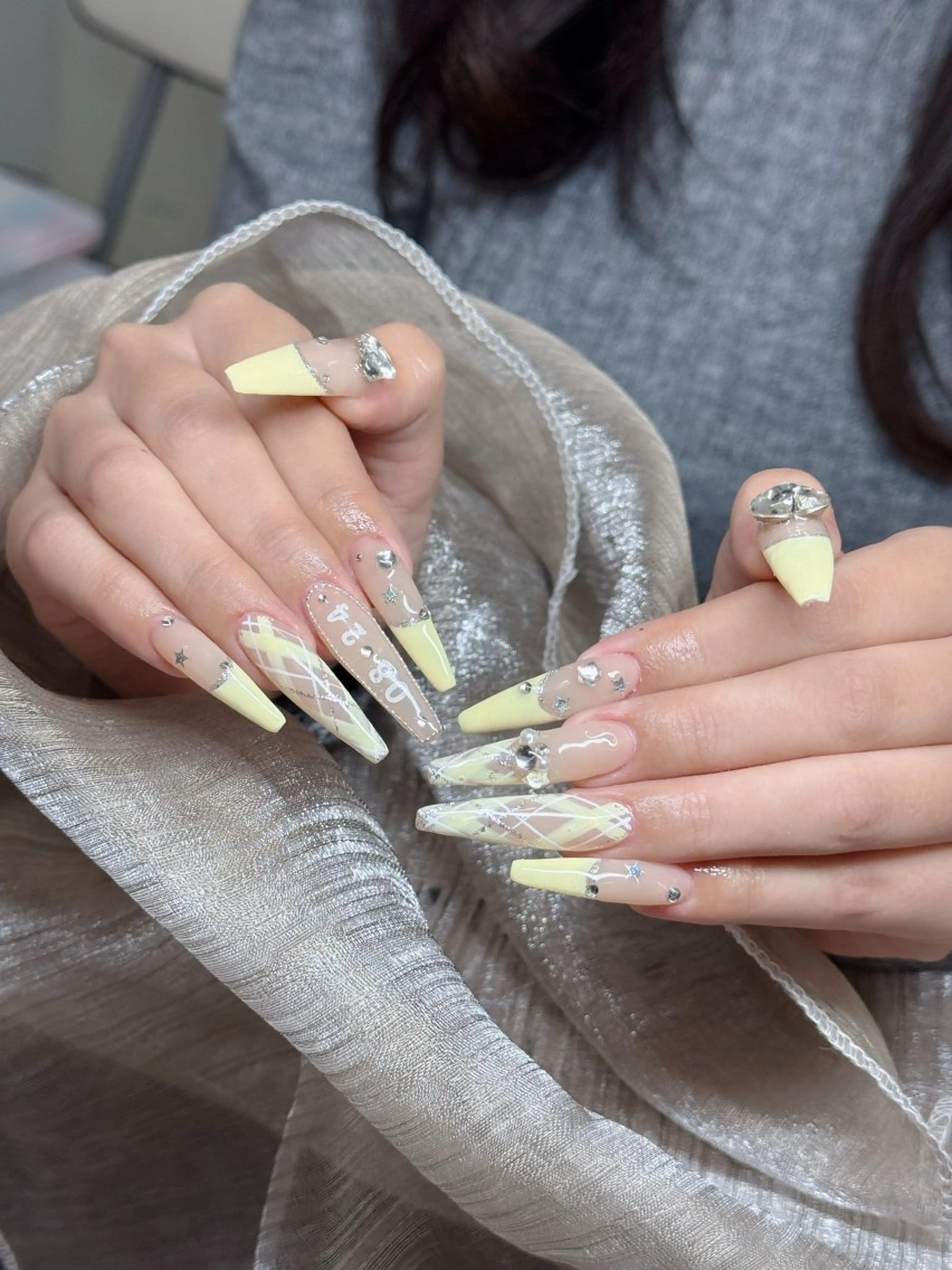 ネイル アートネイル フレンチネイル ジェルネイル 韓国ネイル マグネットネイル ハンドネイル Lenie Nail okubo所属・Lenie Nail Okuboのネイルデザイン