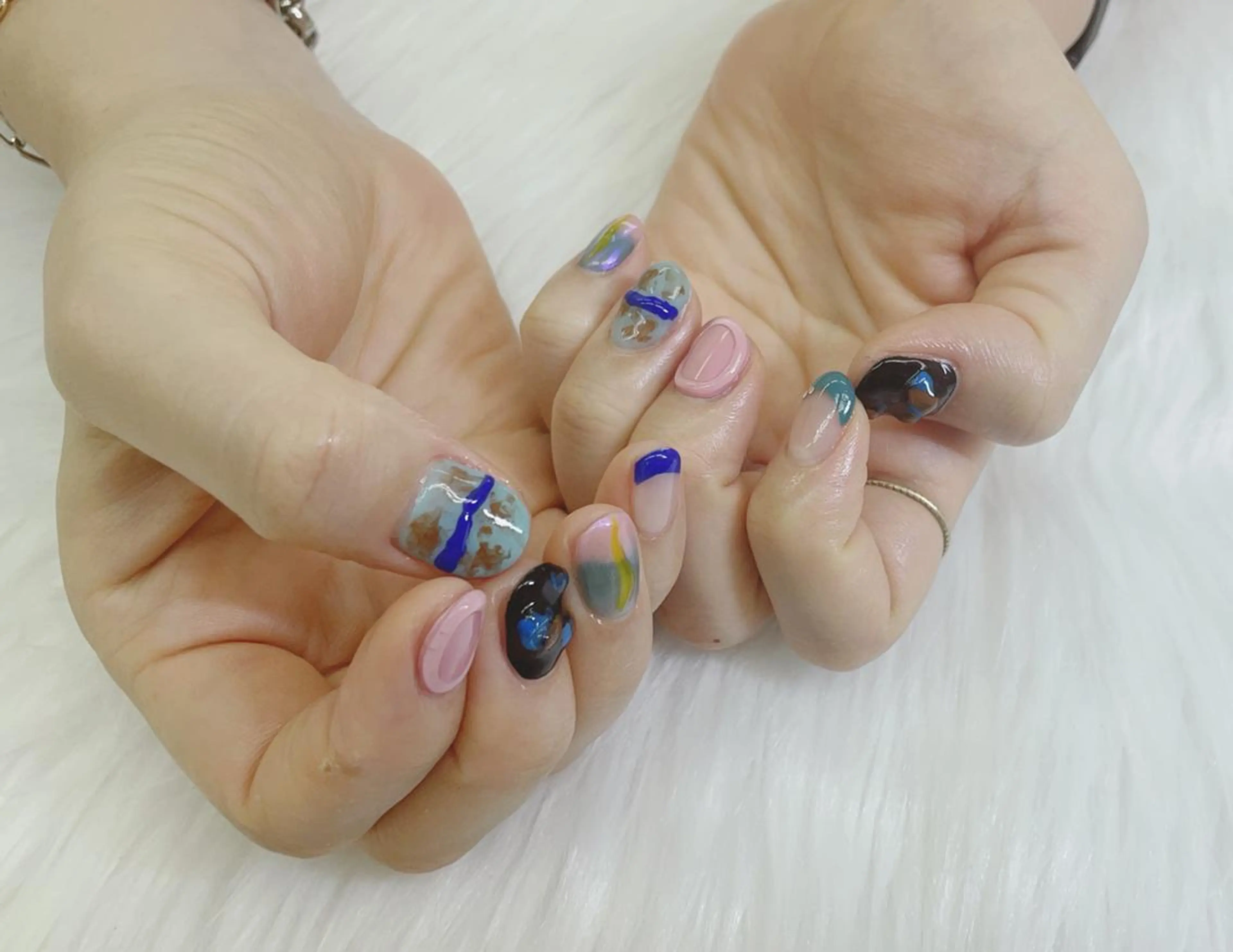 ネイル 🦋ネイルサロン ブラン🌈ゆりのネイルデザイン
