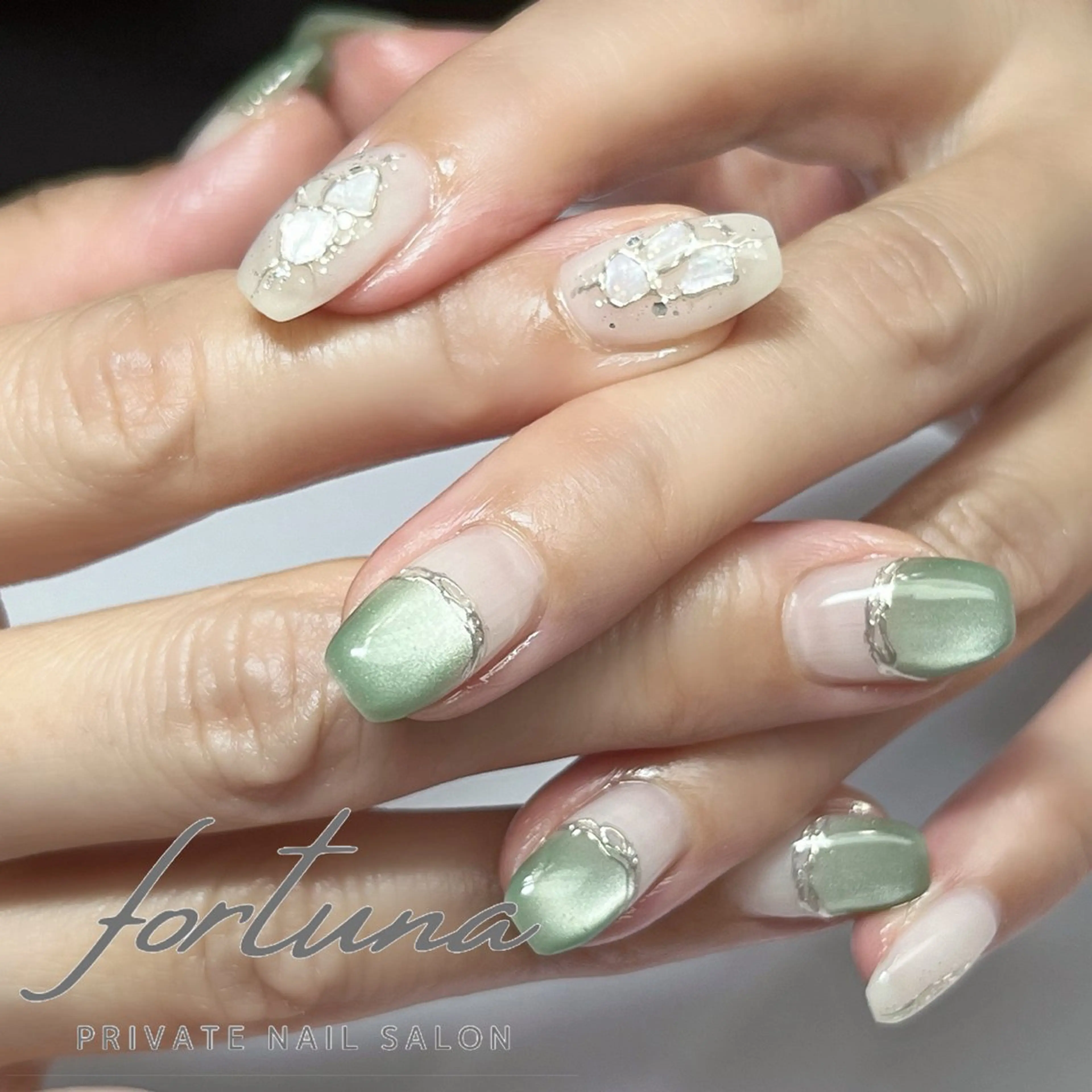 ネイル マグネットネイル ハンドネイル fortuna 武藤裕美のネイルデザイン