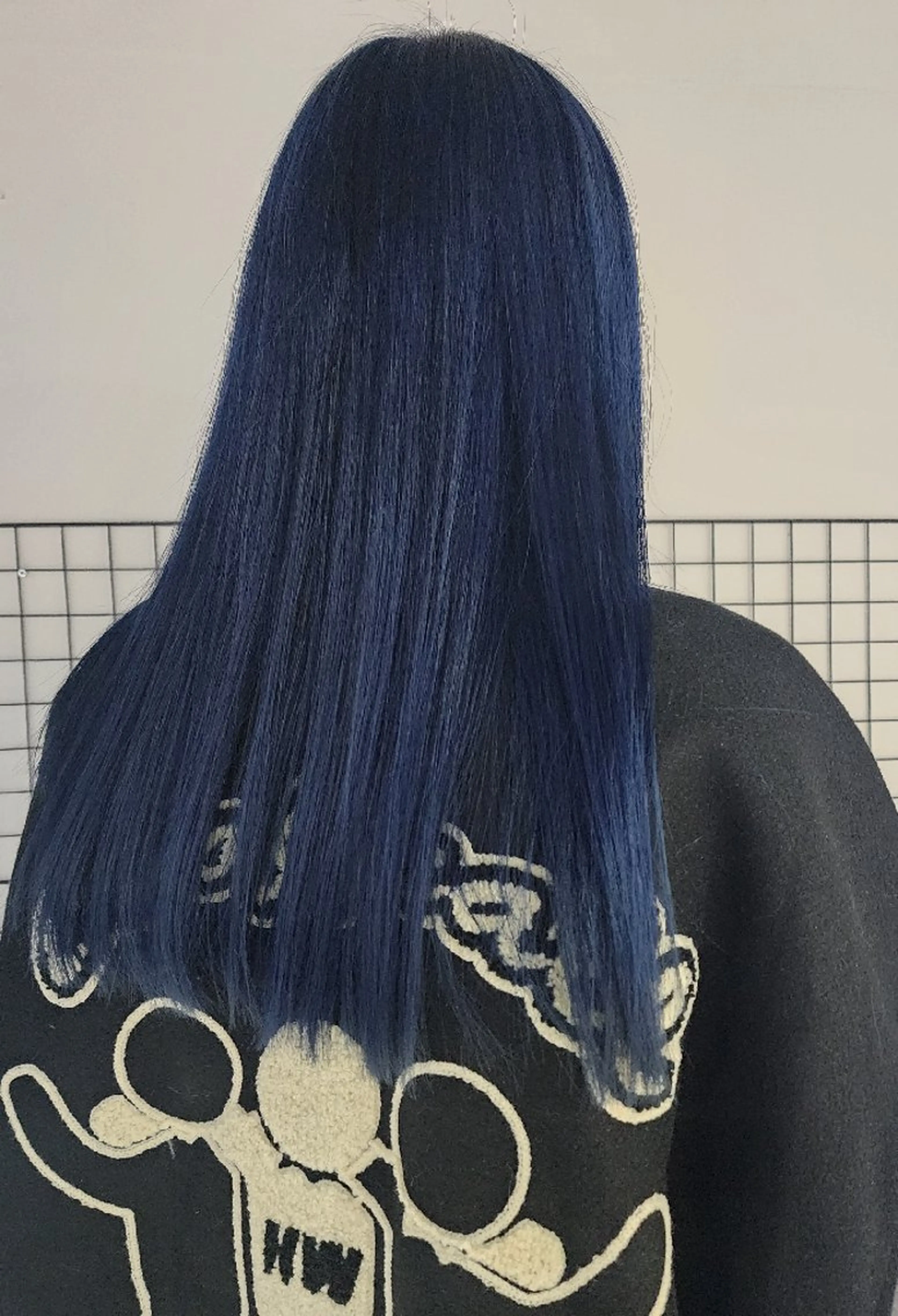 ロング カラー ブルーカラー ネイビーカラー Backbocker所属・ハイトーン/ブリーチ /デザインカラーのヘアスタイル