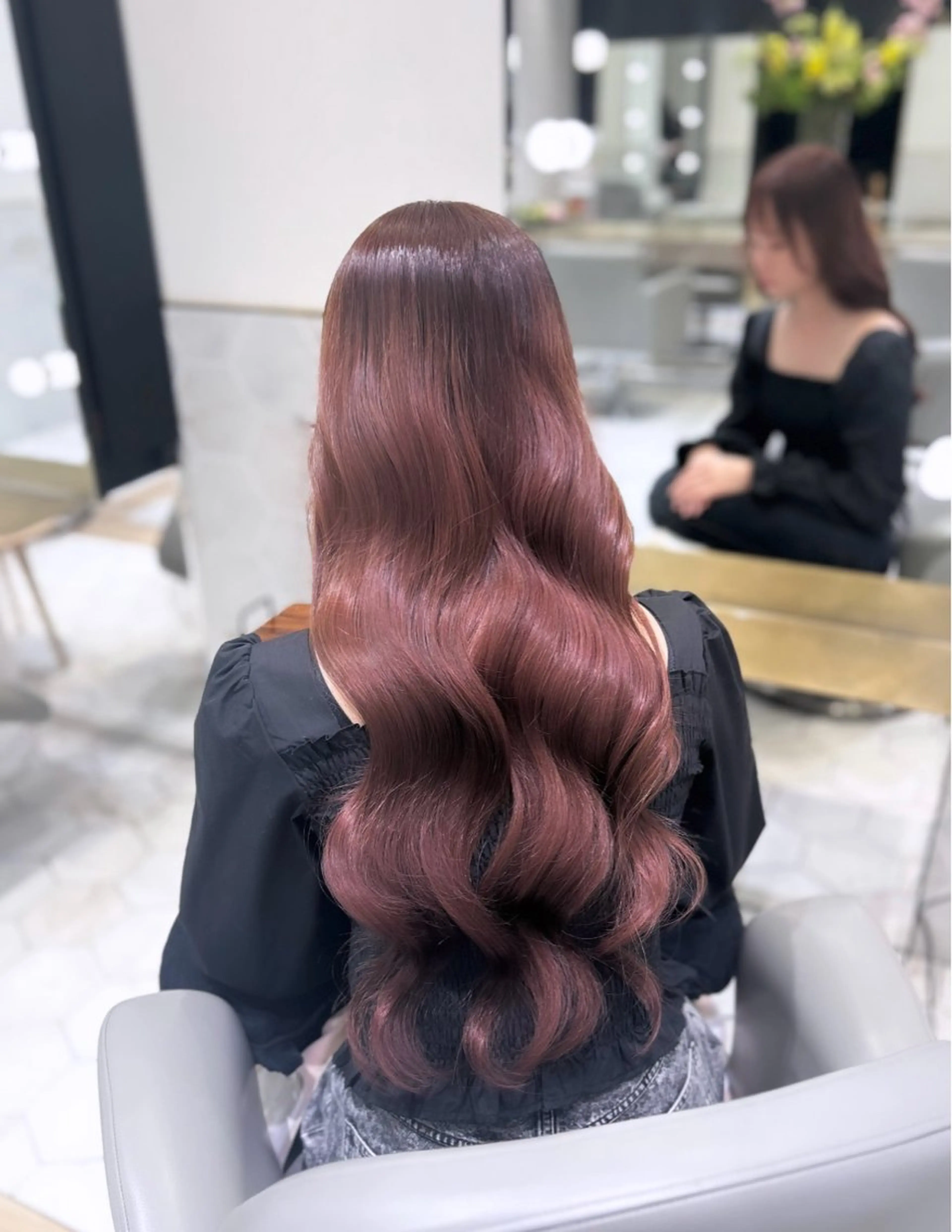 ロング カラー ヘアカラー costes 今井芽依のヘアスタイル