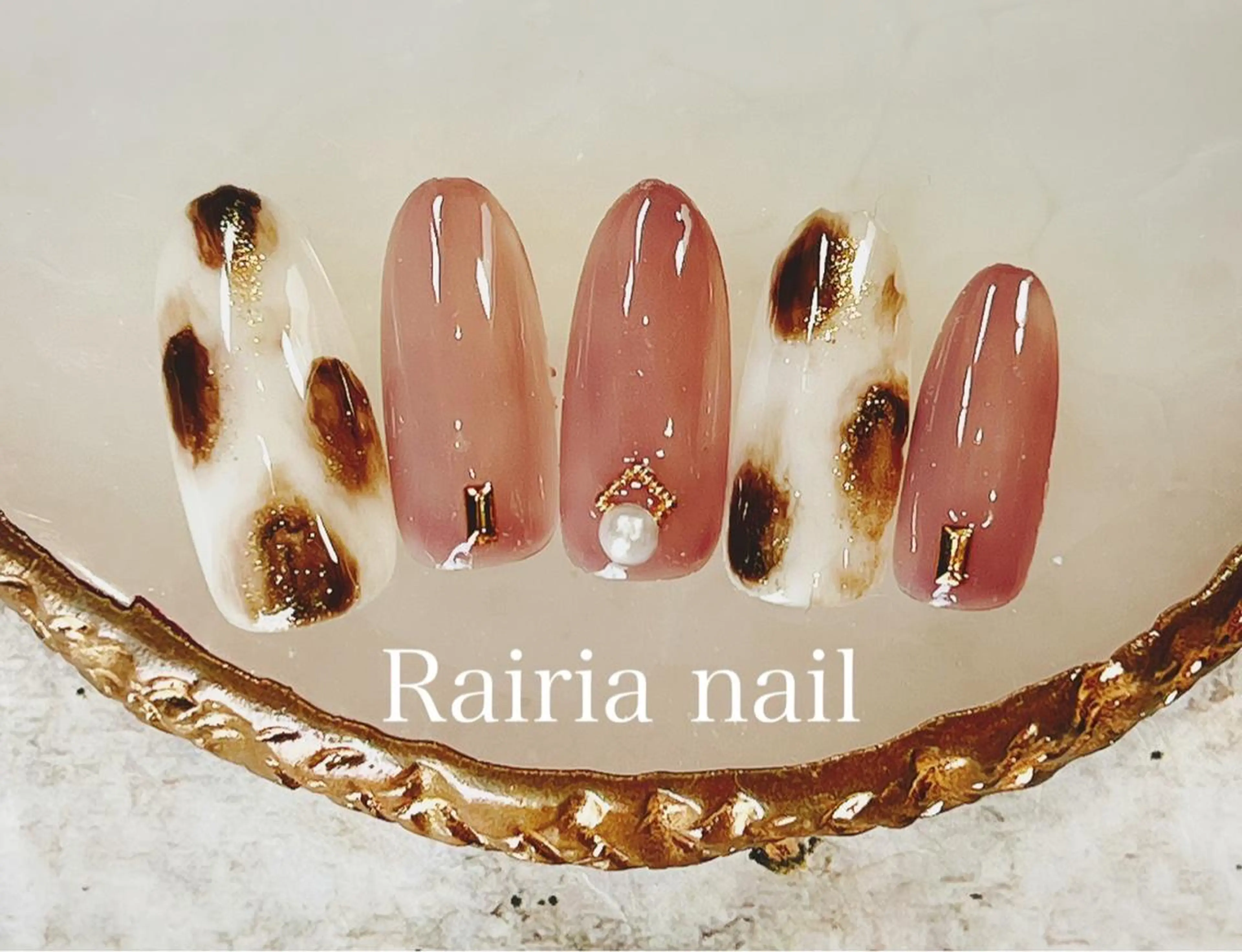 ネイル アートネイル カジュアル フットネイル ジェルネイル キラキラネイル Rairia nail本八幡店のネイルデザイン