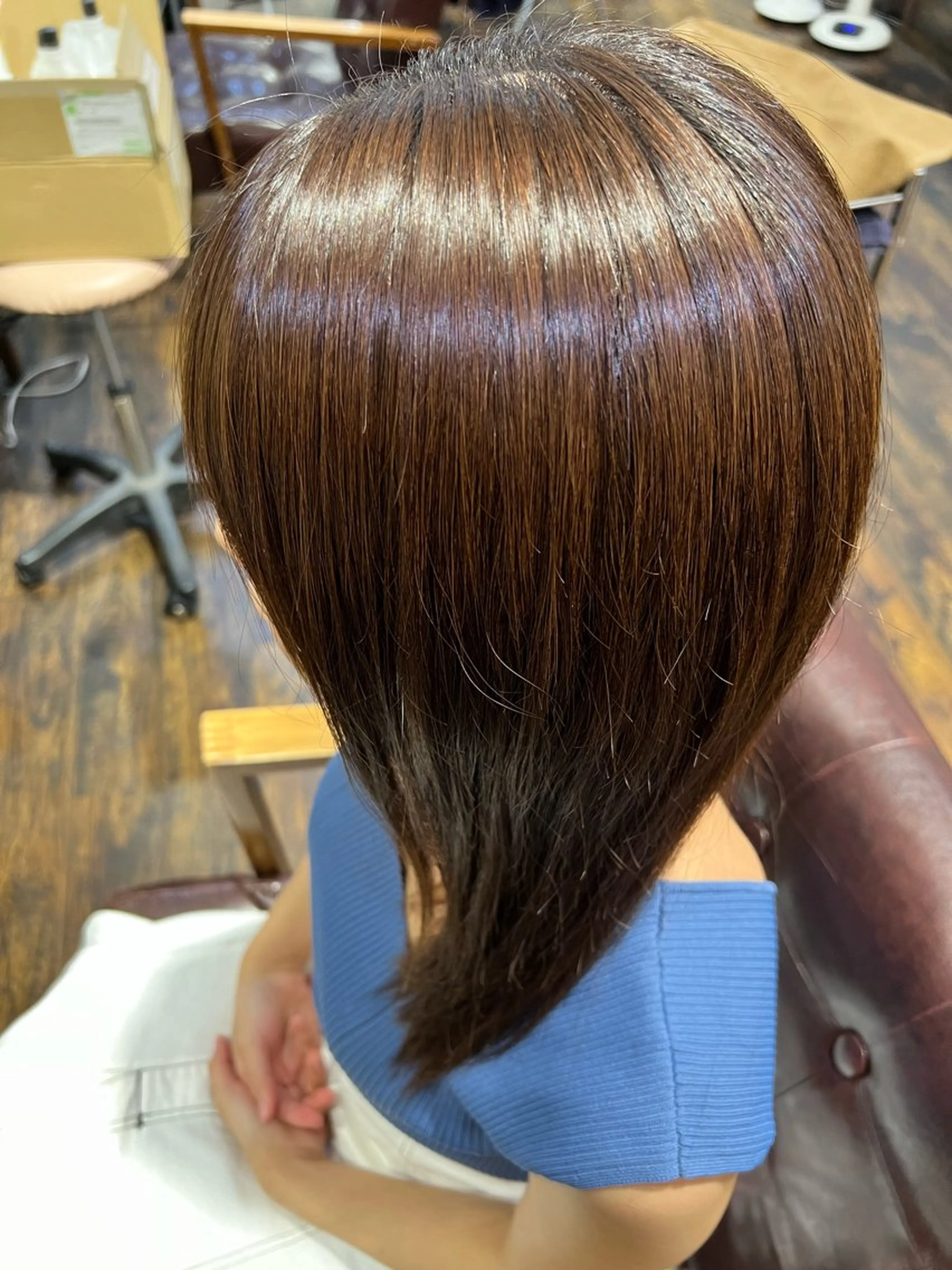 ミディアム 縮毛矯正 橋本 紘樹のヘアスタイル