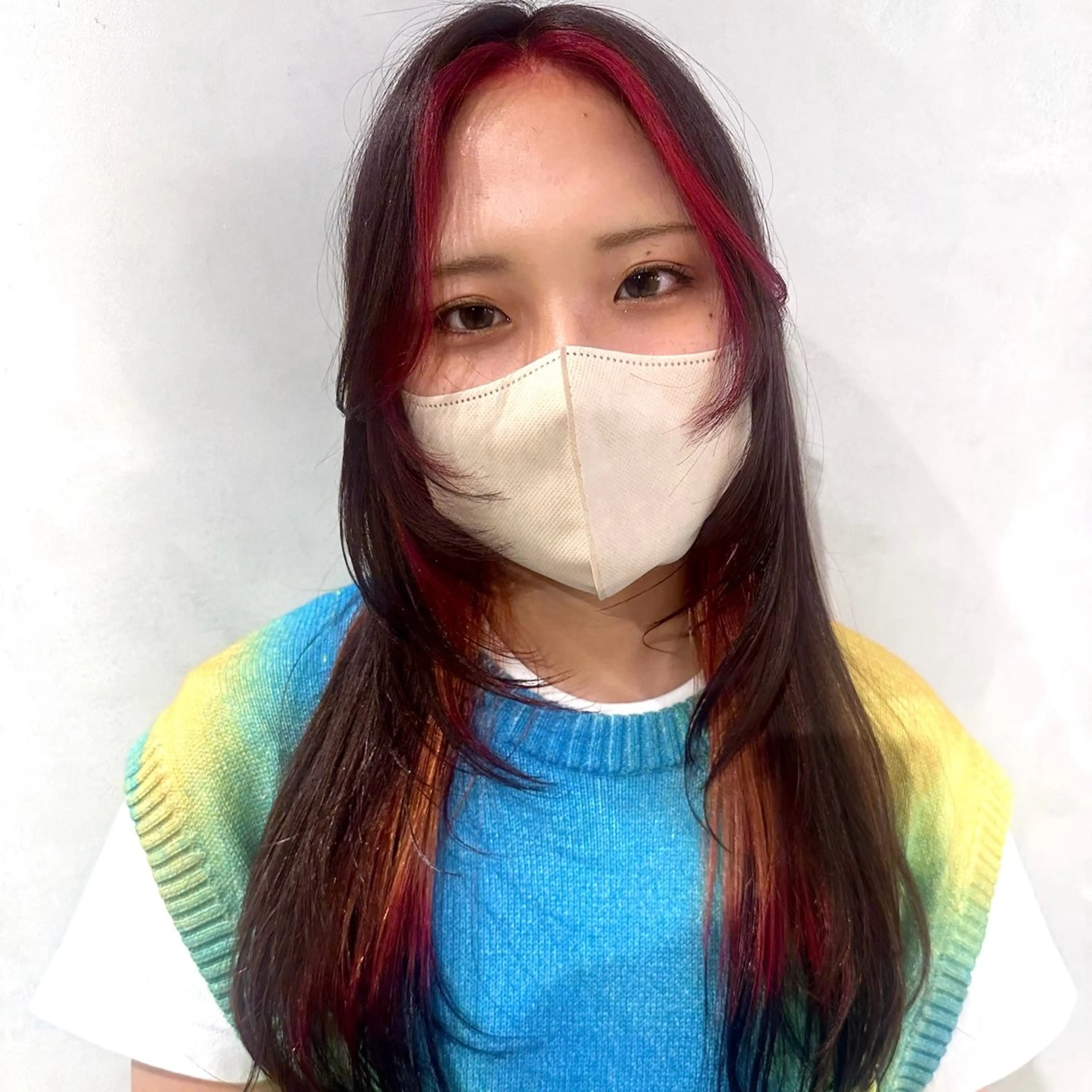 ロング カラー カット ヘアカラー トリートメント デザインカラー/パー マ🦖外岡咲希🦖のヘアスタイル