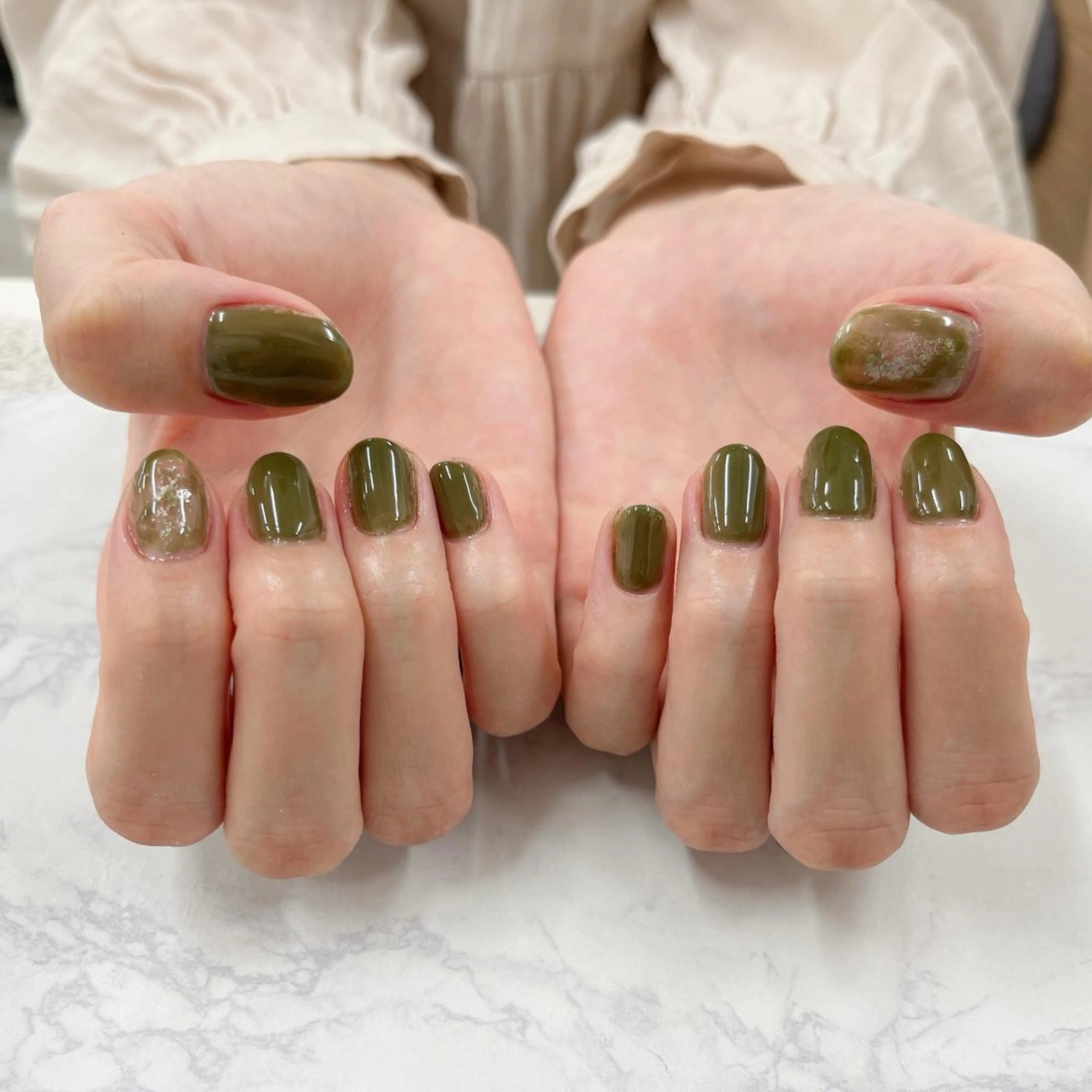 ネイル アートネイル ワンカラーネイル Bianca TORII🌞のネイルデザイン