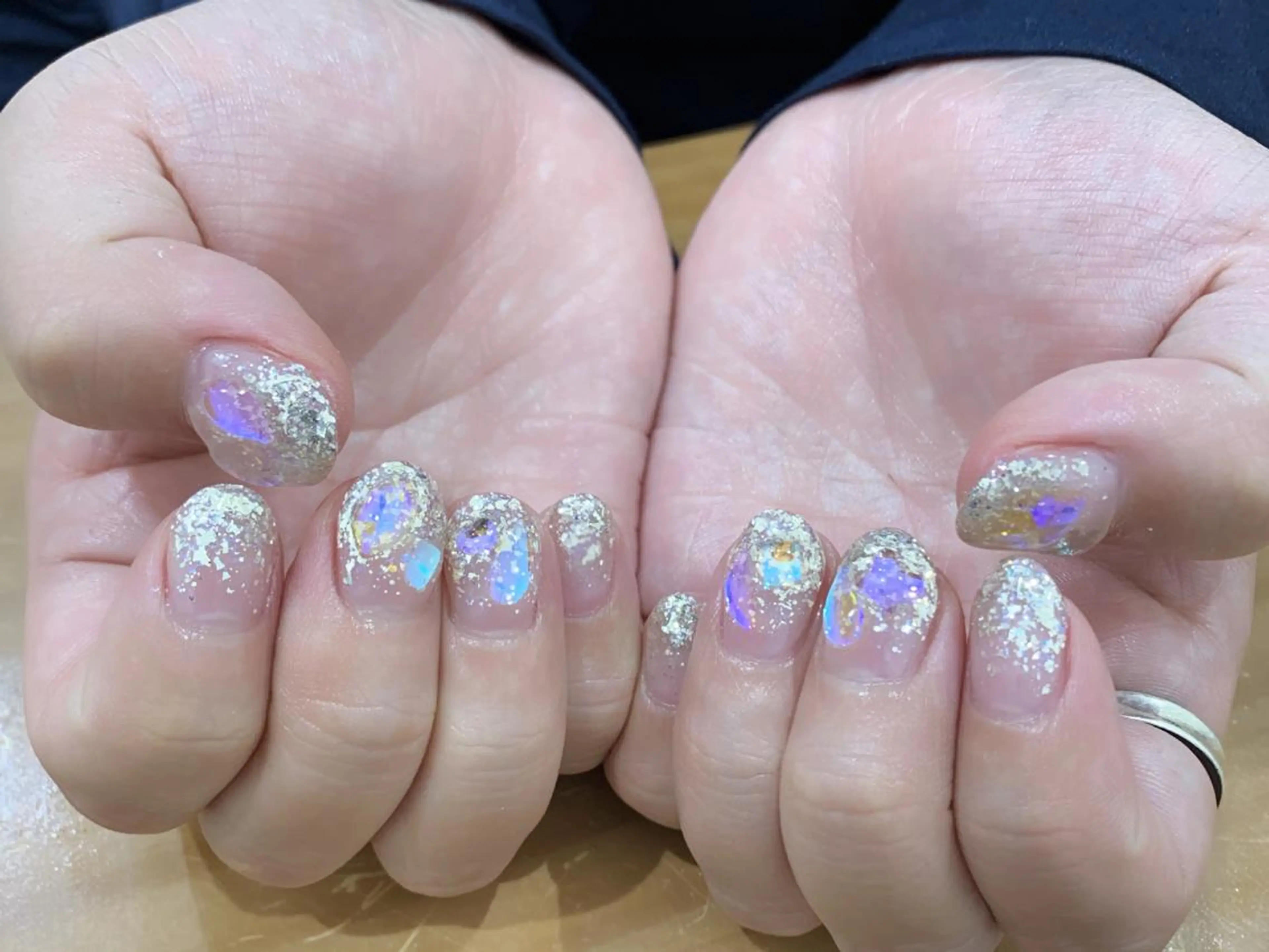 ネイル ラメ(グリッター) ハンドネイル 中川 愛理のその他イメージ