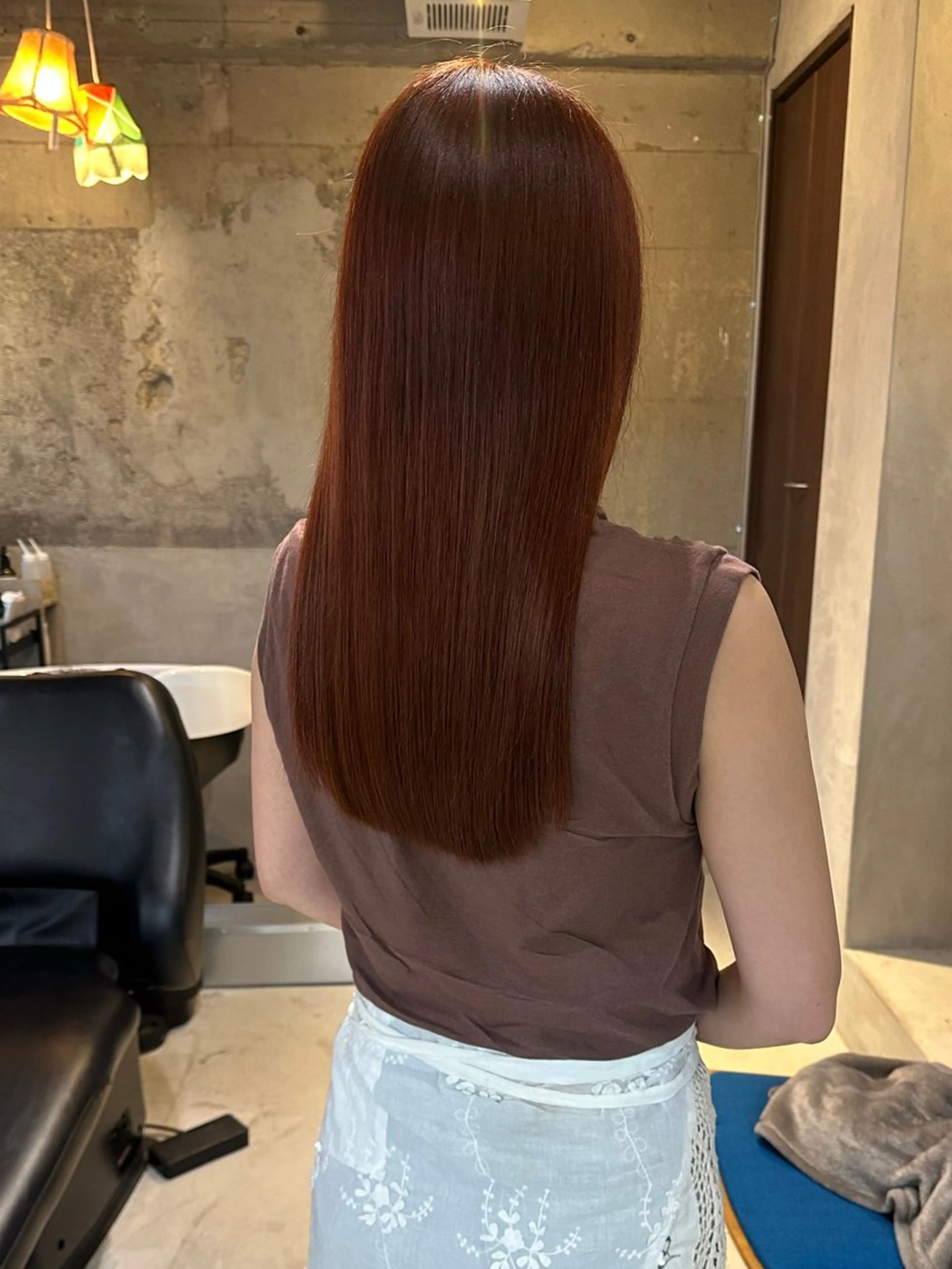 ロング カラー カット ヘアカラー トリートメント 暖色/レイヤーカット 🌙オノユリカのヘアスタイル