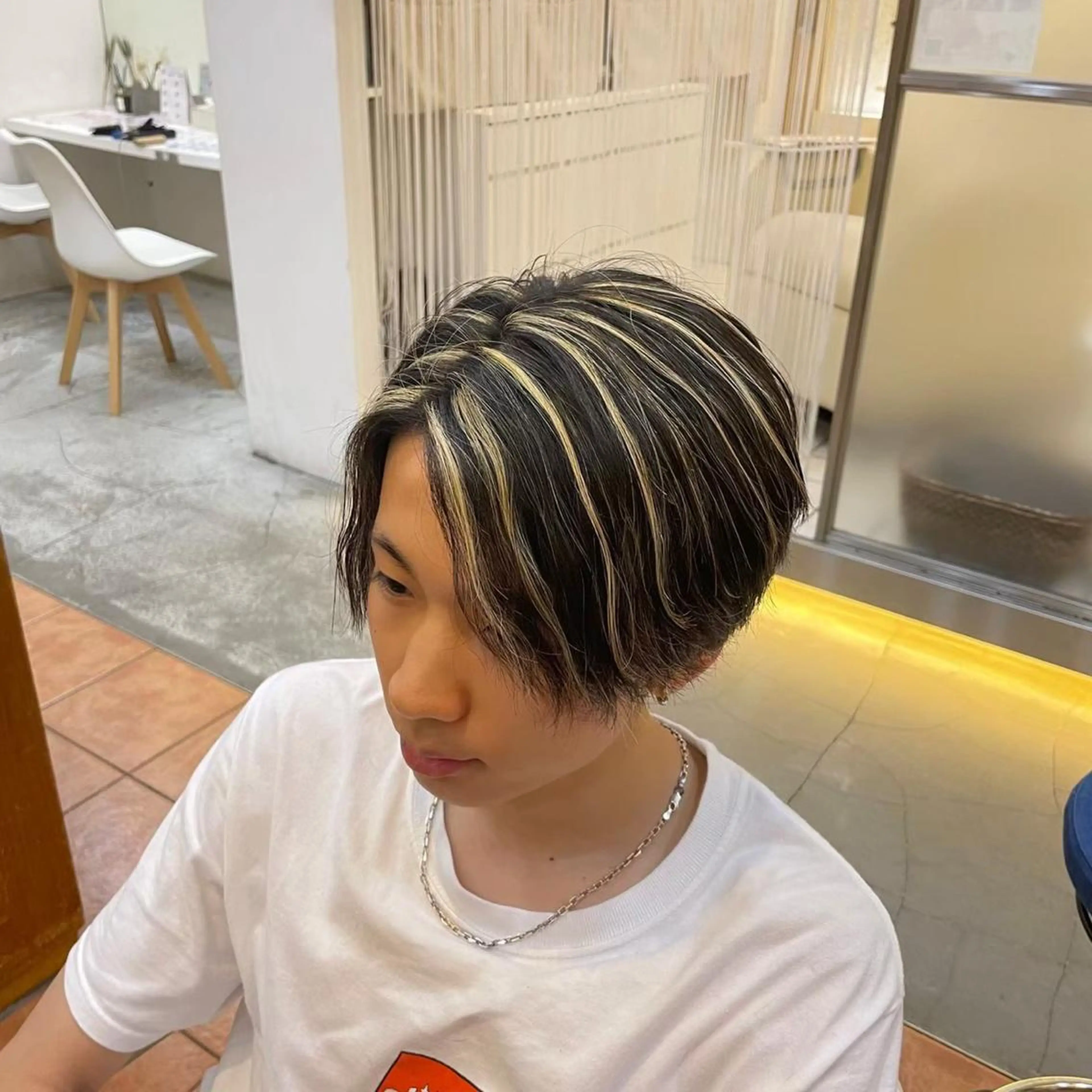 ショート カラー メンズ メンズスタイル 完全再現/仁翔のヘアスタイル