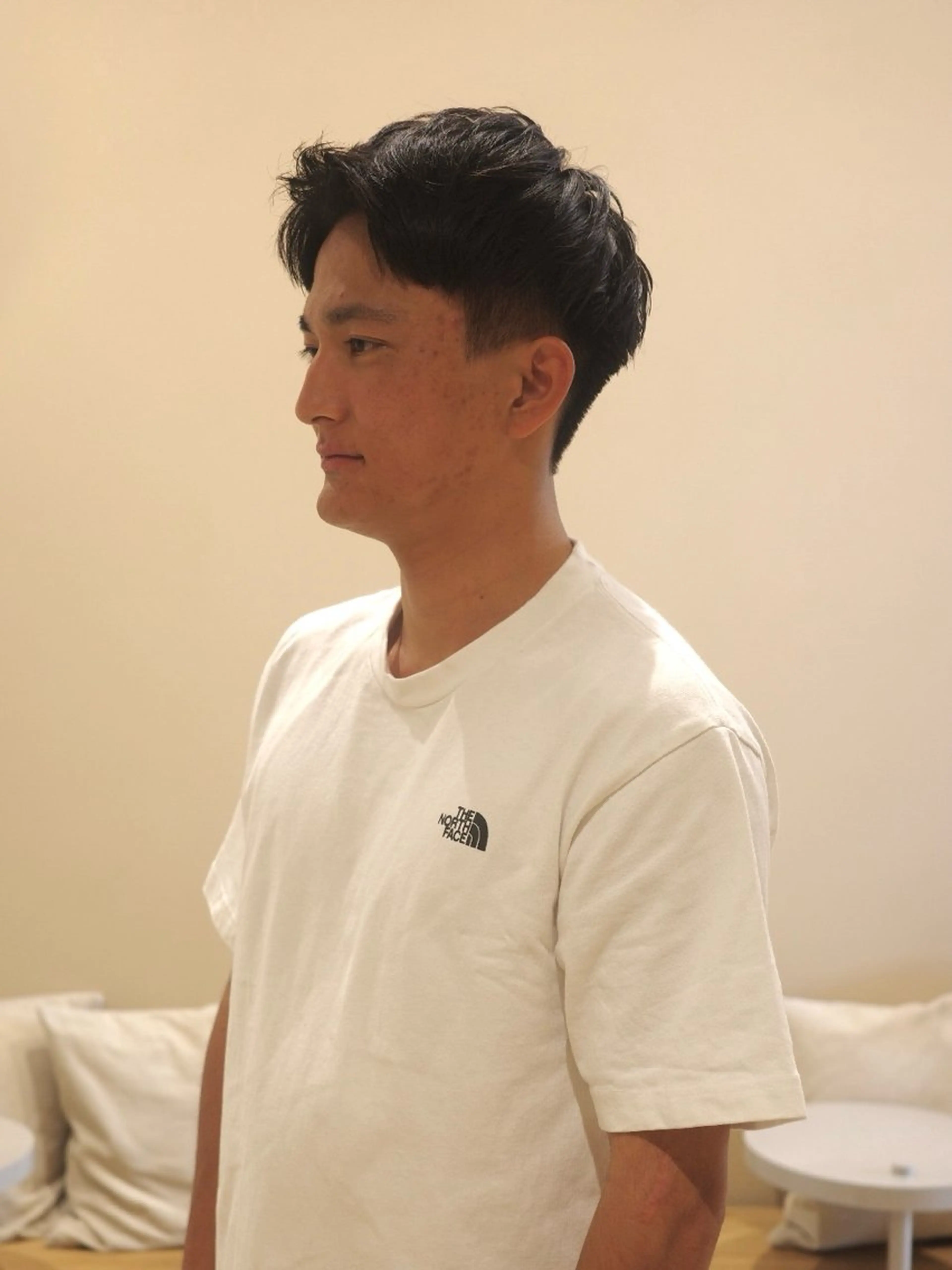 ショート メンズ 韓国ヘア/髪質改善/ レイヤー/ブラウンのヘアスタイル