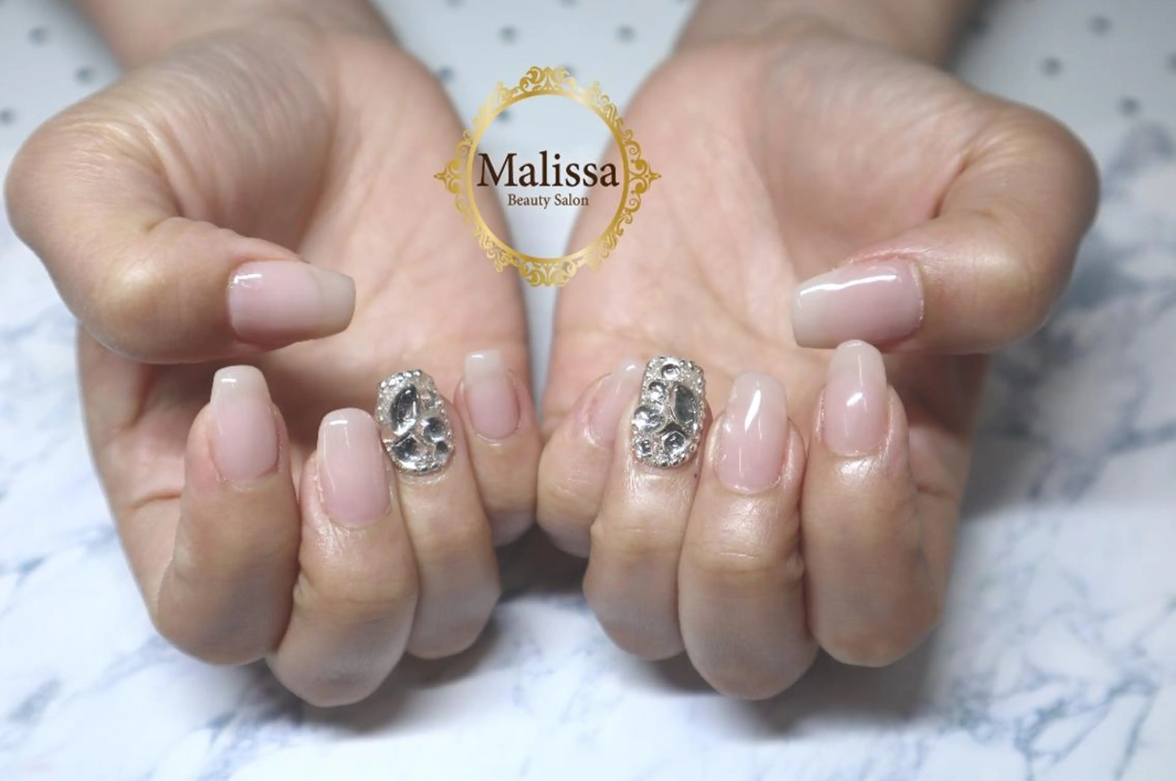 ネイル ストーンネイル Beauty Salon Malissa所属・Malissa　 スカルプ&深爪歓迎◎のネイルデザイン