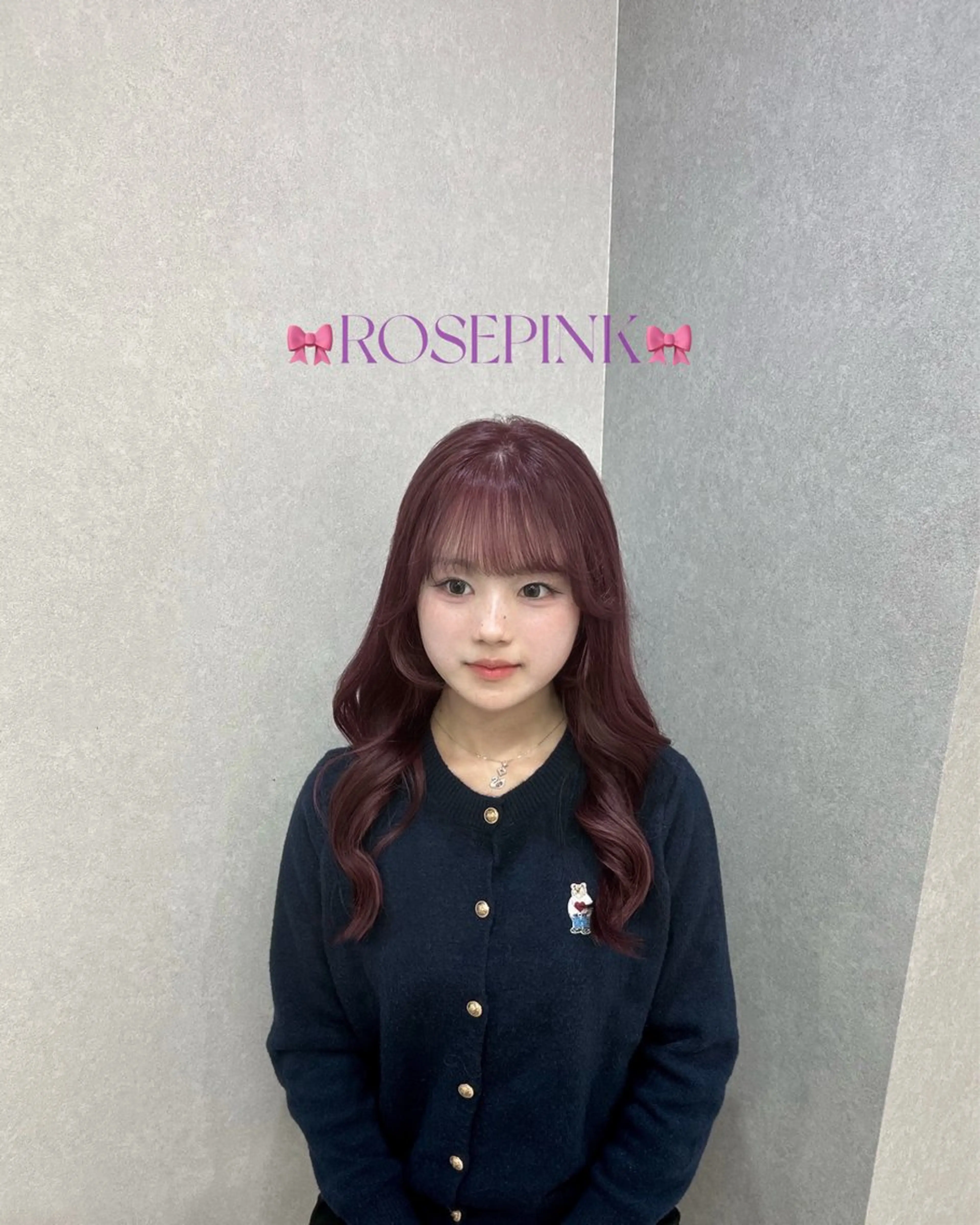 ロング ヘアカラー まつした ゆうなのヘアスタイル