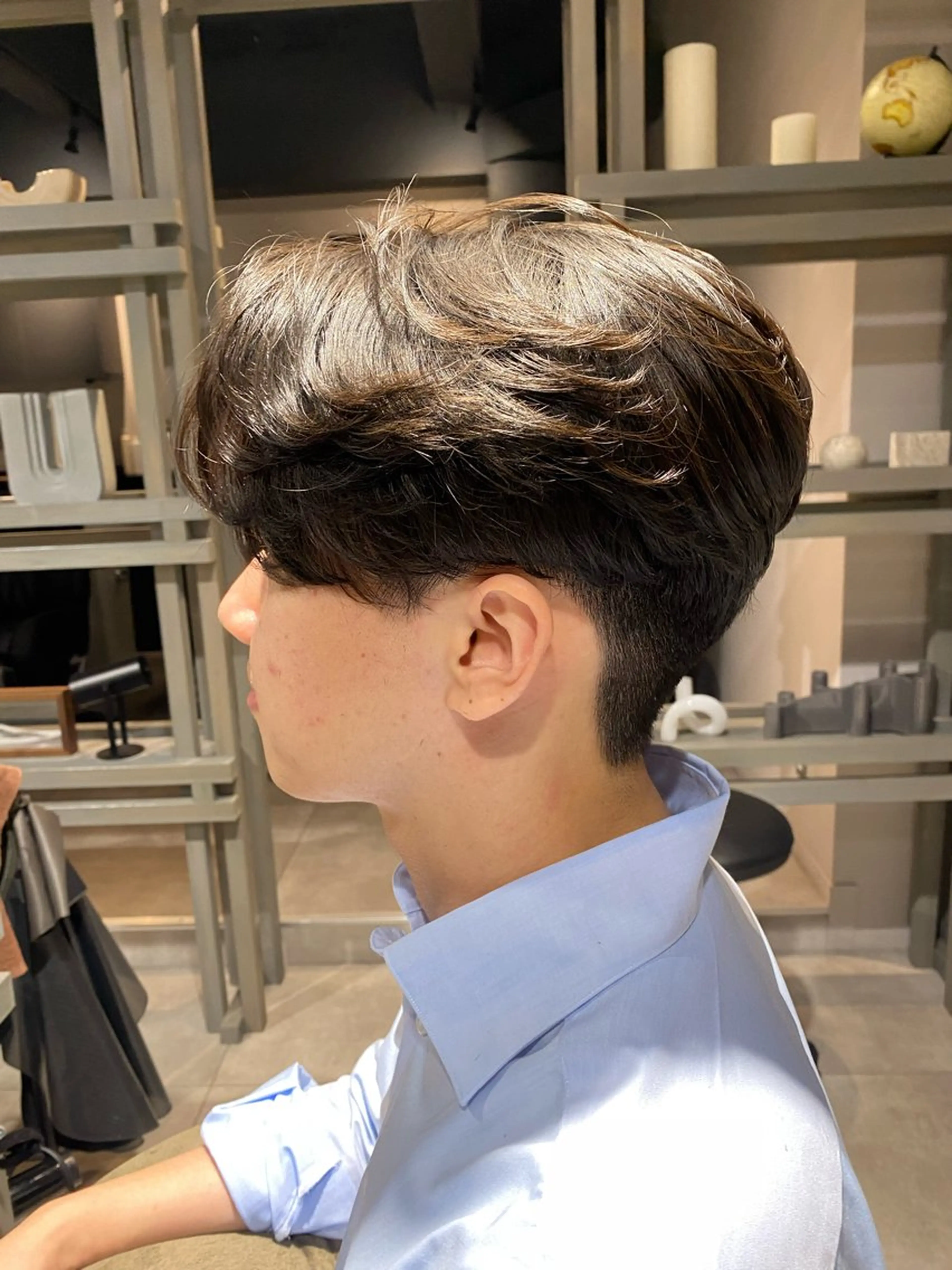 ミディアム メンズ カット パーマ トリートメント Dxxxx III所属・オシャレ女性目線の 大人メンズ❁⃘*.ﾟのヘアスタイル