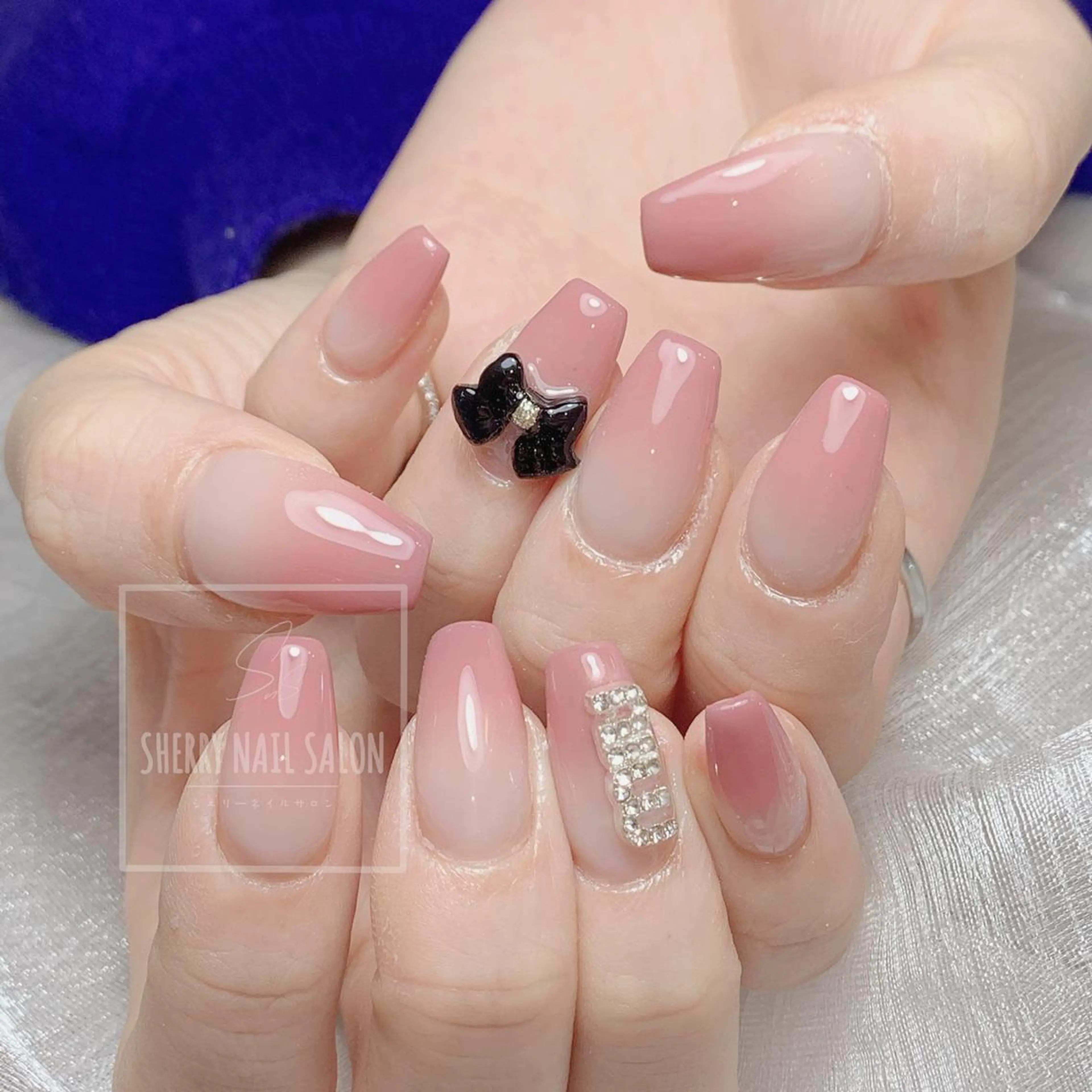 ネイル アートネイル チークネイル フレンチネイル ジェルネイル グラデーション moe自宅ネイルサロン所属・萌 自宅ネイルサロンのネイルデザイン