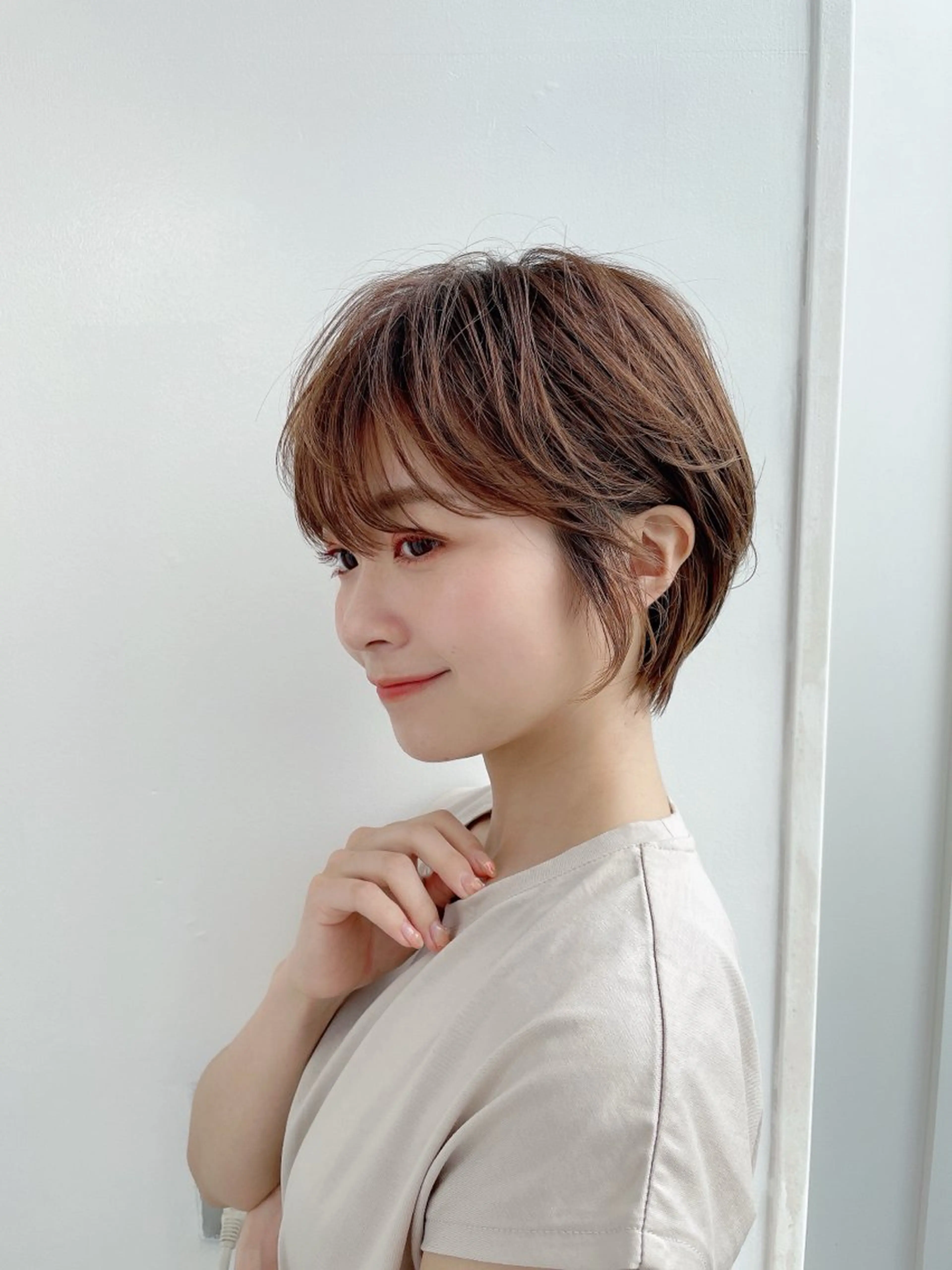 ショート カット 縮毛矯正 トリートメント 縮毛矯正 /横山陸人のヘアスタイル