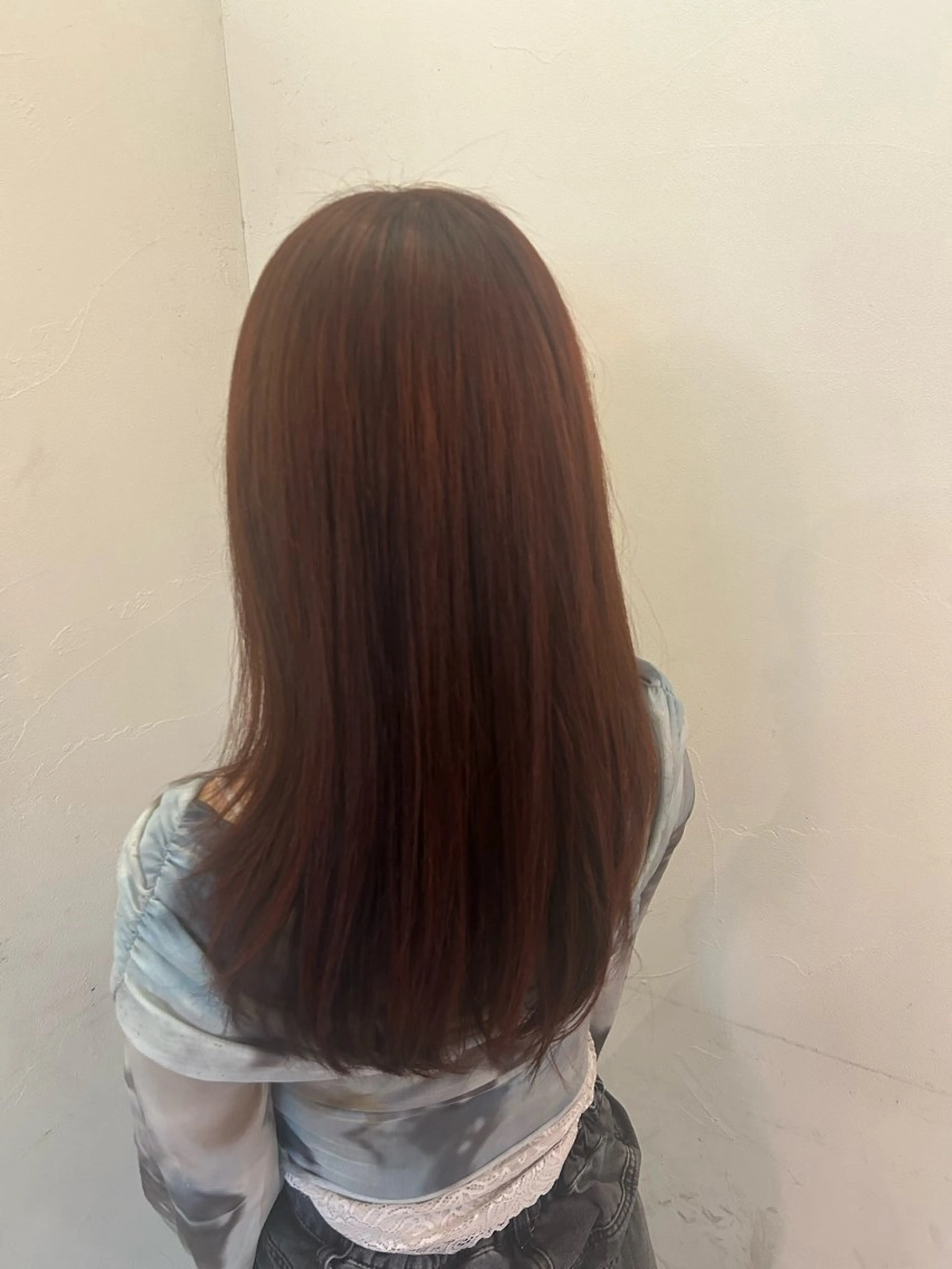 ロング カラー オレンジ IT by ALBUM立川のヘアスタイル