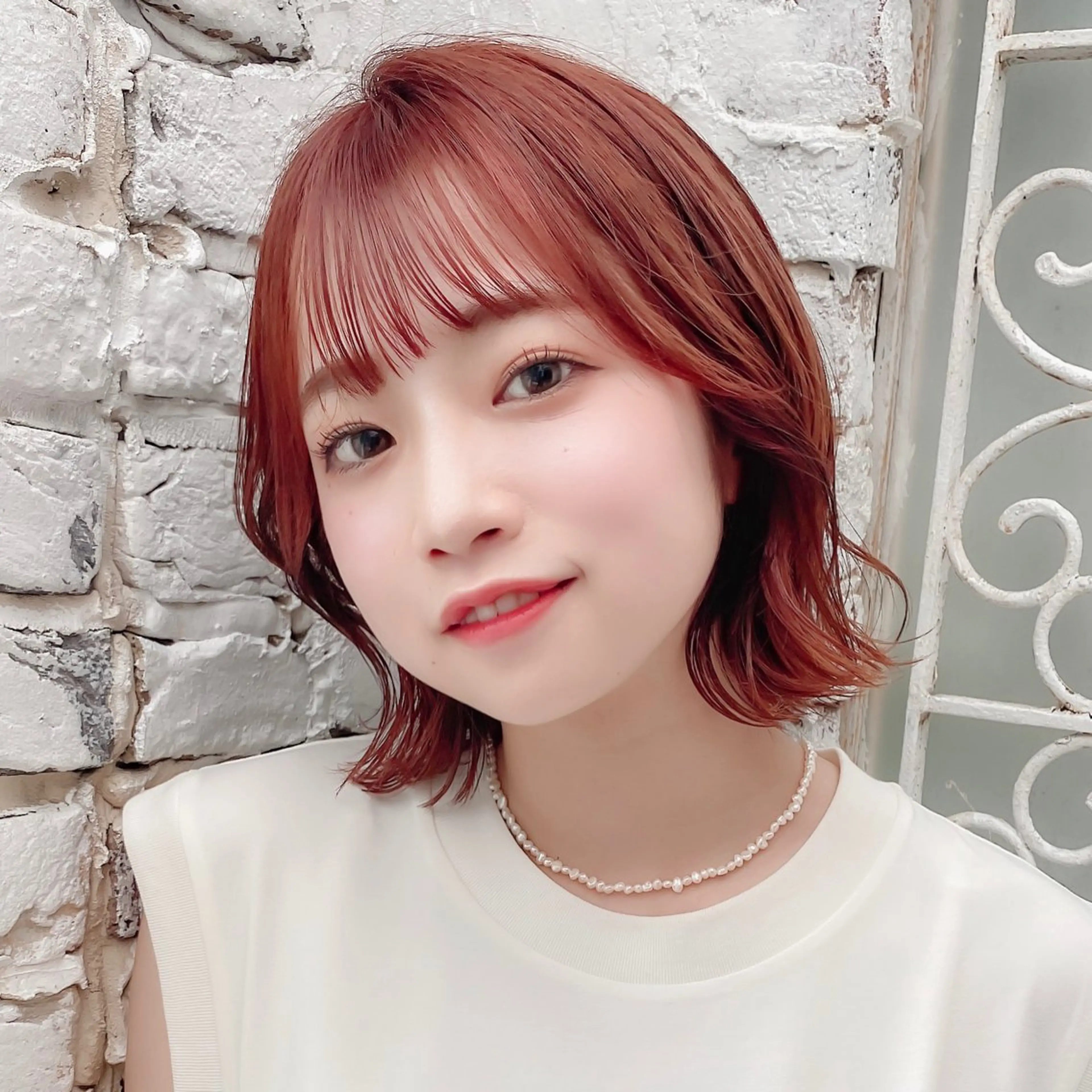 ショート カット ヘアカラー トリートメント ボブ韓国風レイヤー 錦糸町/畠中ケントのヘアスタイル