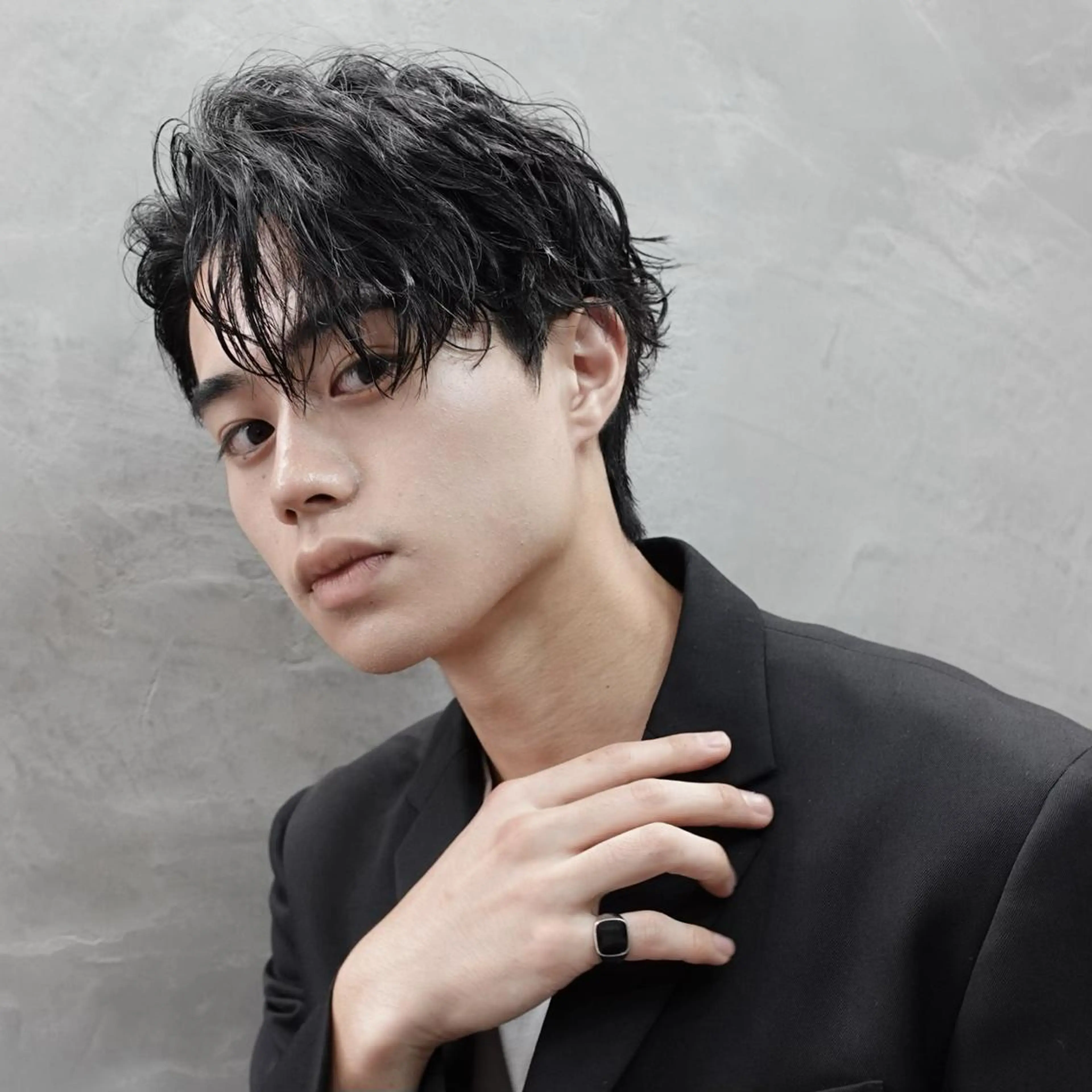 ショート パーマ メンズ カット パーマ メンズパーマ職人 クボタサトルのヘアスタイル