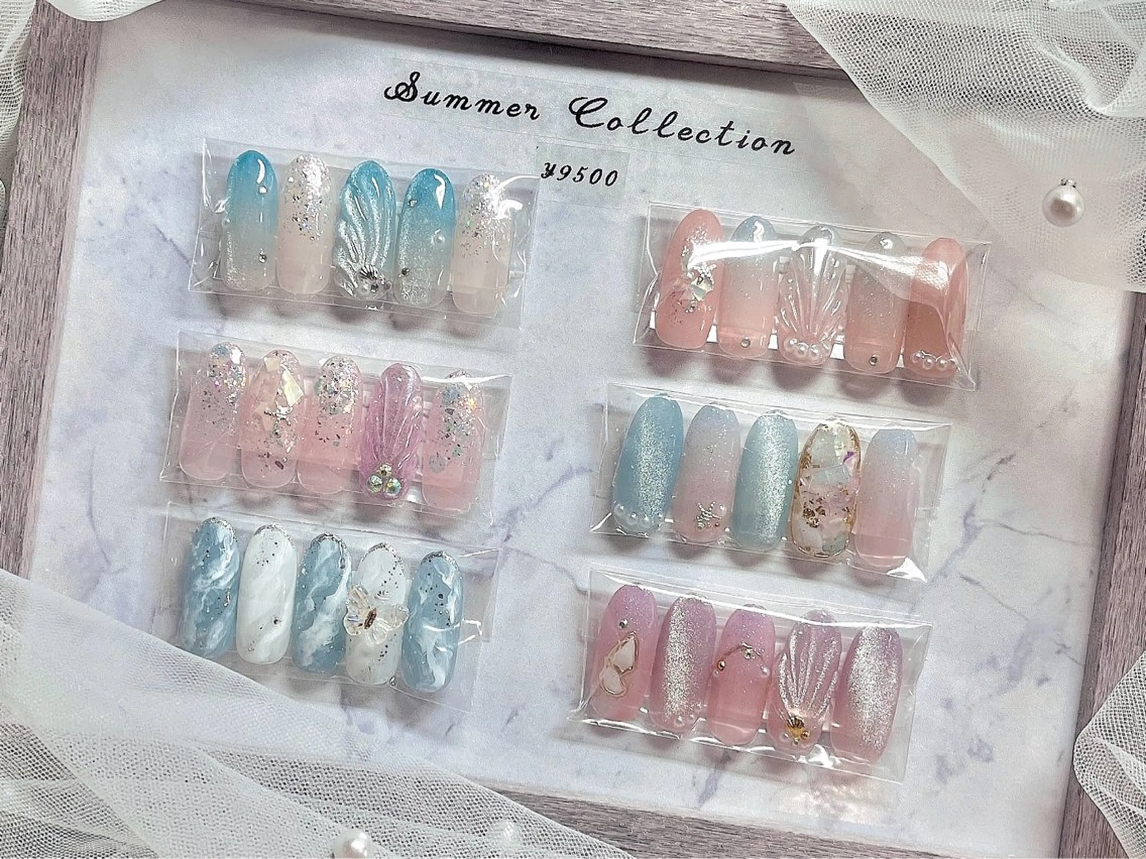 🫧夏限定🫧マーメイドネイル🐚⭐︎𓂃 𓈒𓏸の写真