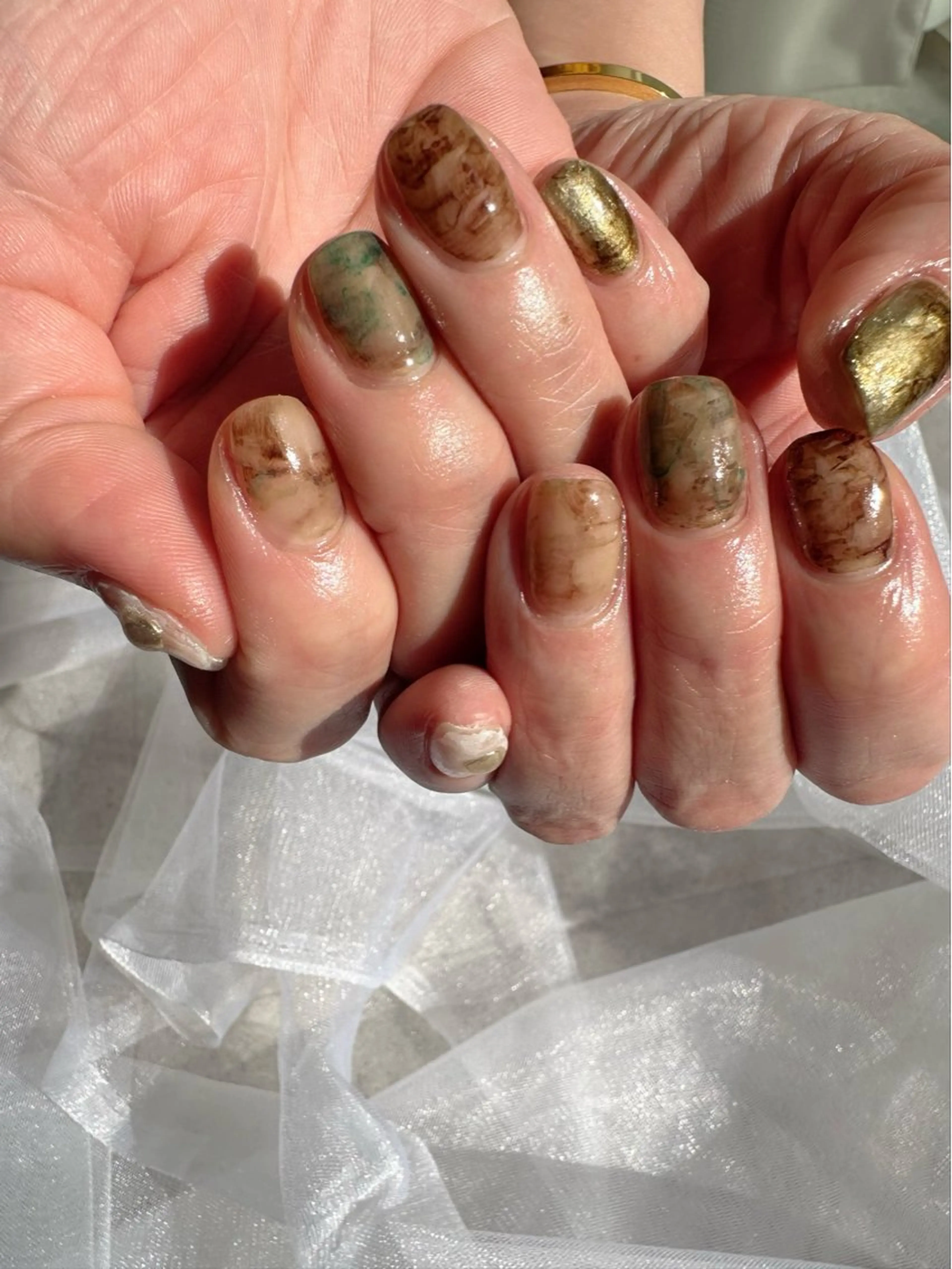 ネイル アートネイル クリアネイル 氷ネイル・うるうるネイル 韓国ネイル ニュアンスネイル 🪞KAPE NAIL 🪞のネイルデザイン