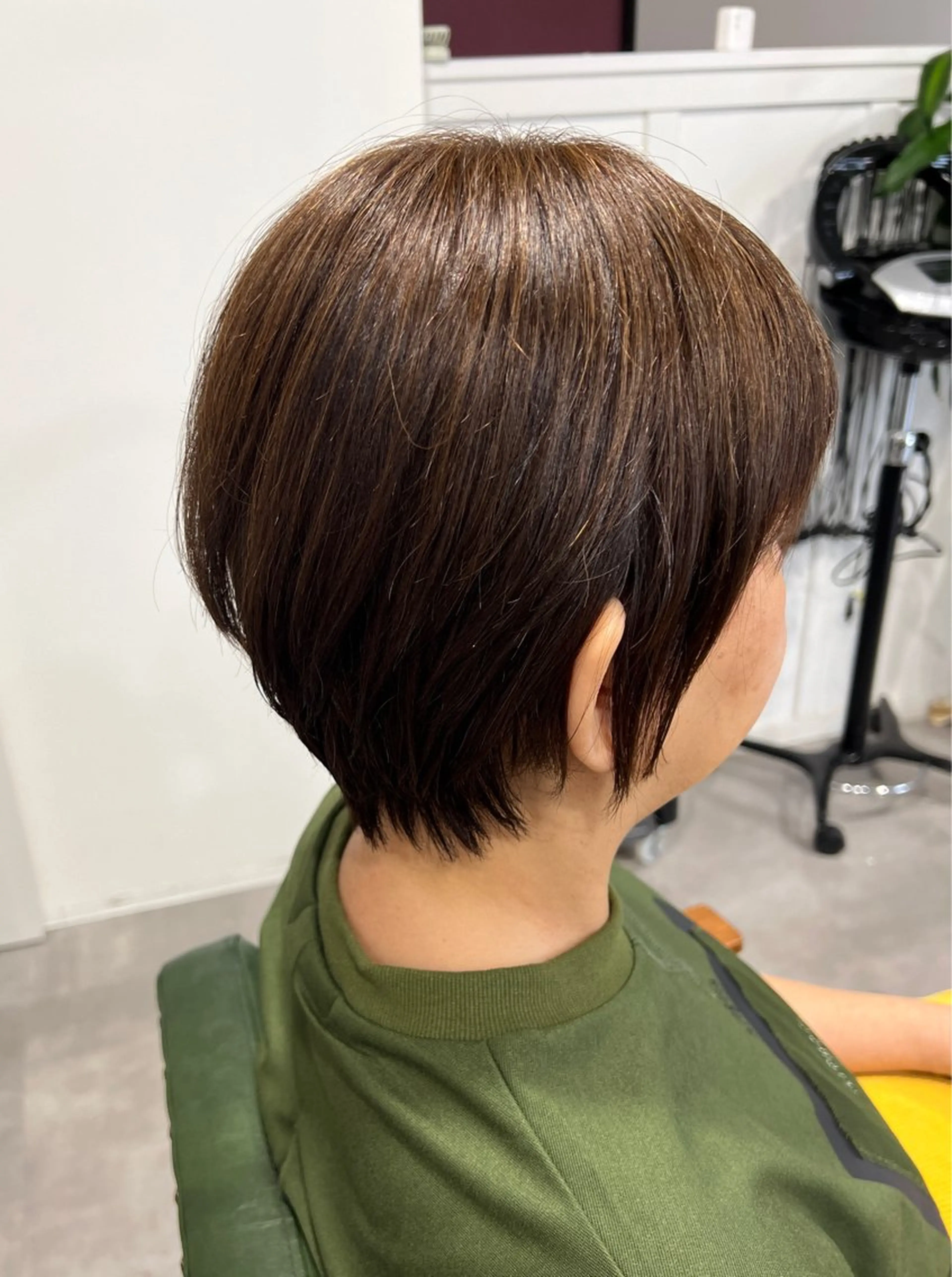 ショート カラー カット ヘアカラー トリートメント 韓国風レイヤー ∕ 大隣 里桜のヘアスタイル