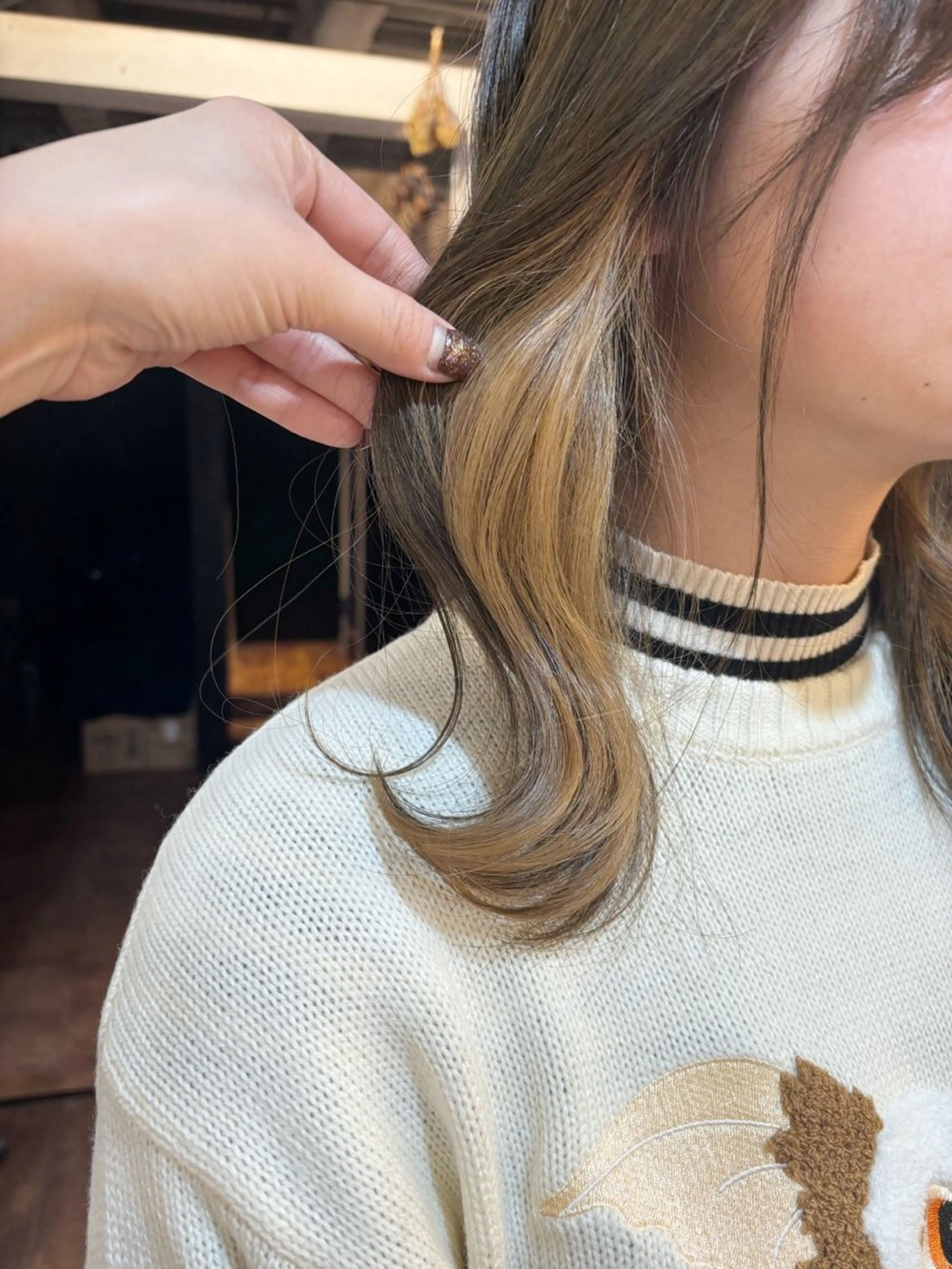 ミディアム ブリーチなしW カラー✳︎ayaneのヘアスタイル