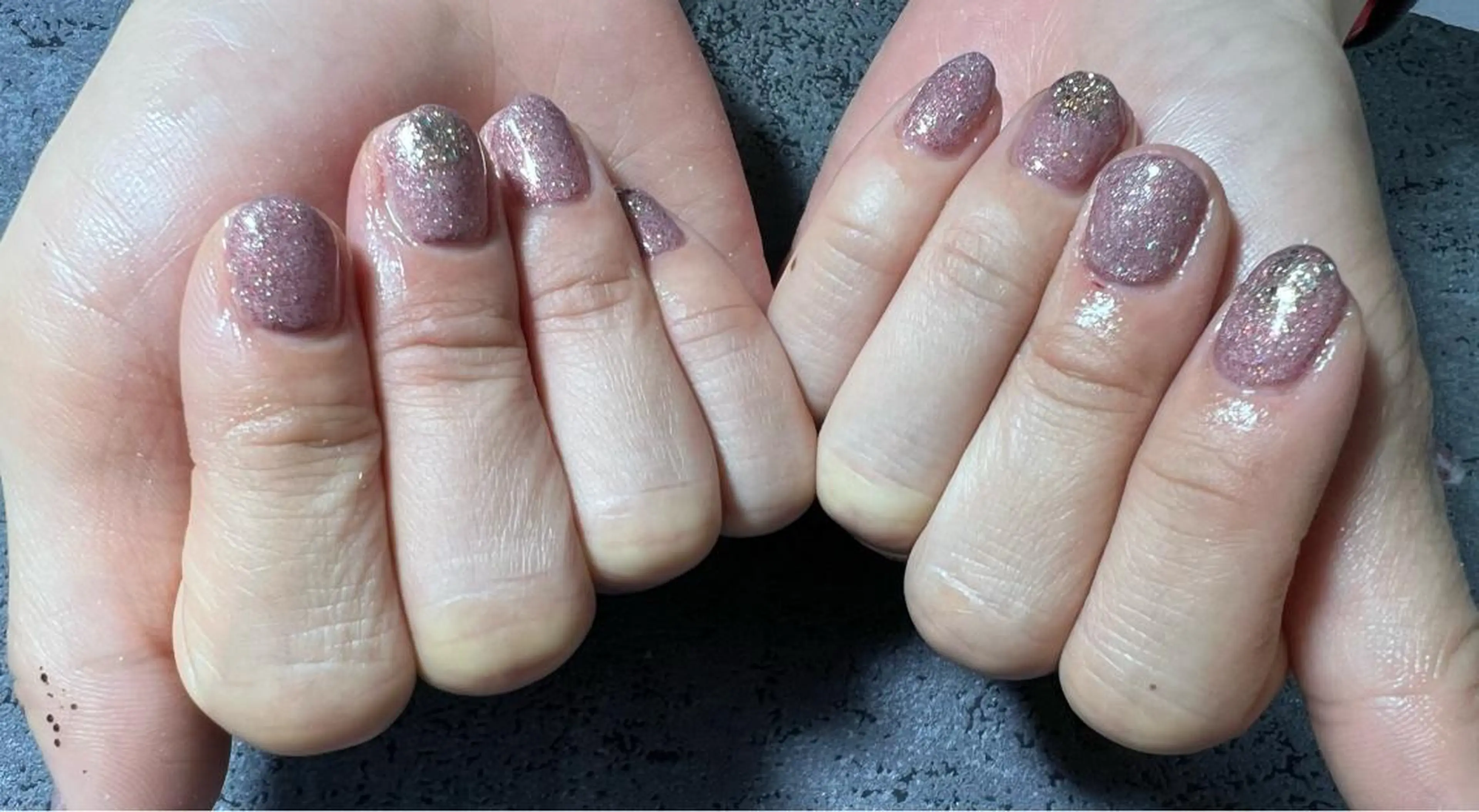 ネイル ラメ(グリッター) ワンカラーネイル ハンドネイル Ruana Nailのネイルデザイン