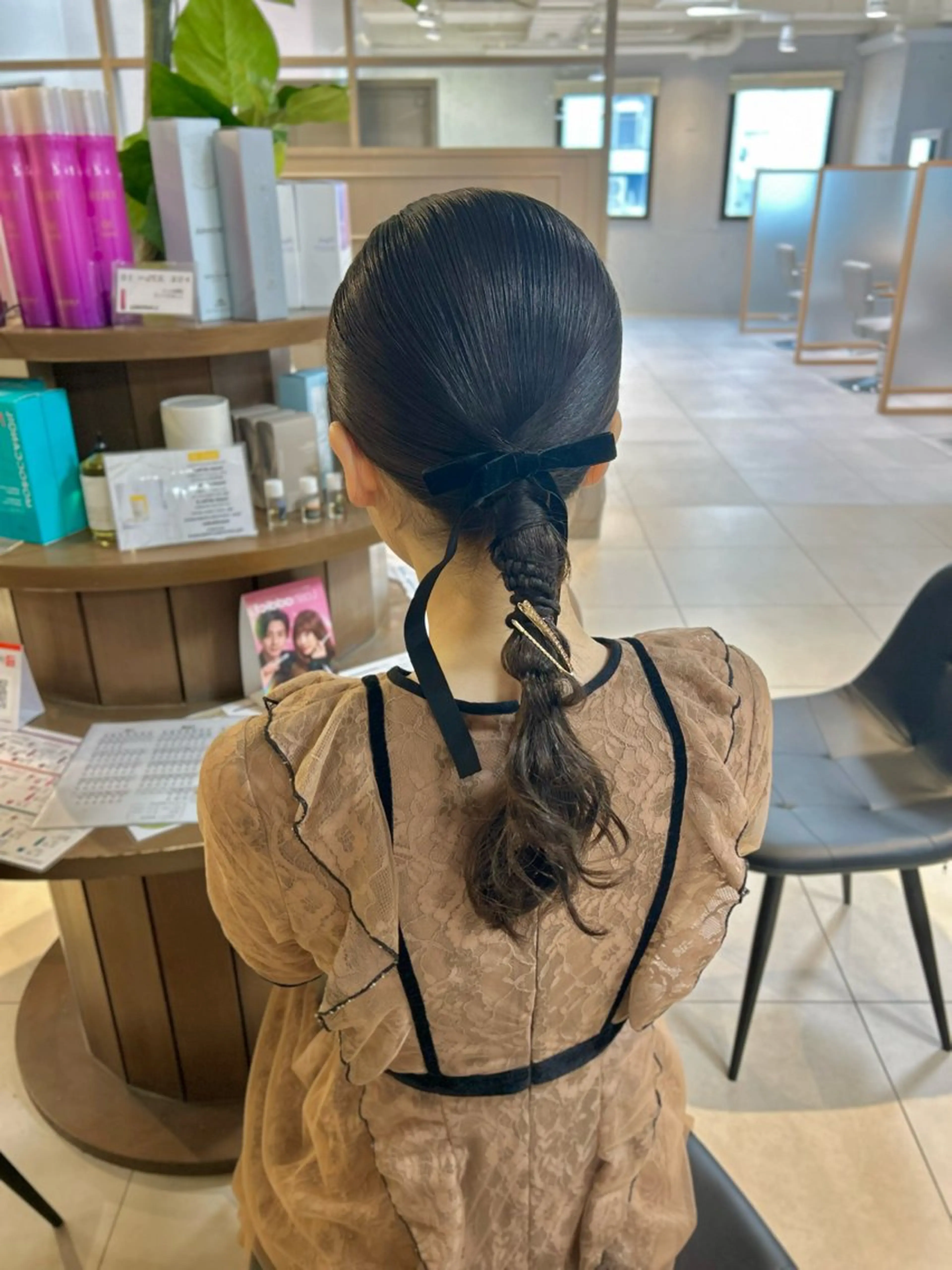 セミロング ヘアアレンジ 楓夏️🫧/モデル様 募集中/ヘアアレンジのヘアスタイル