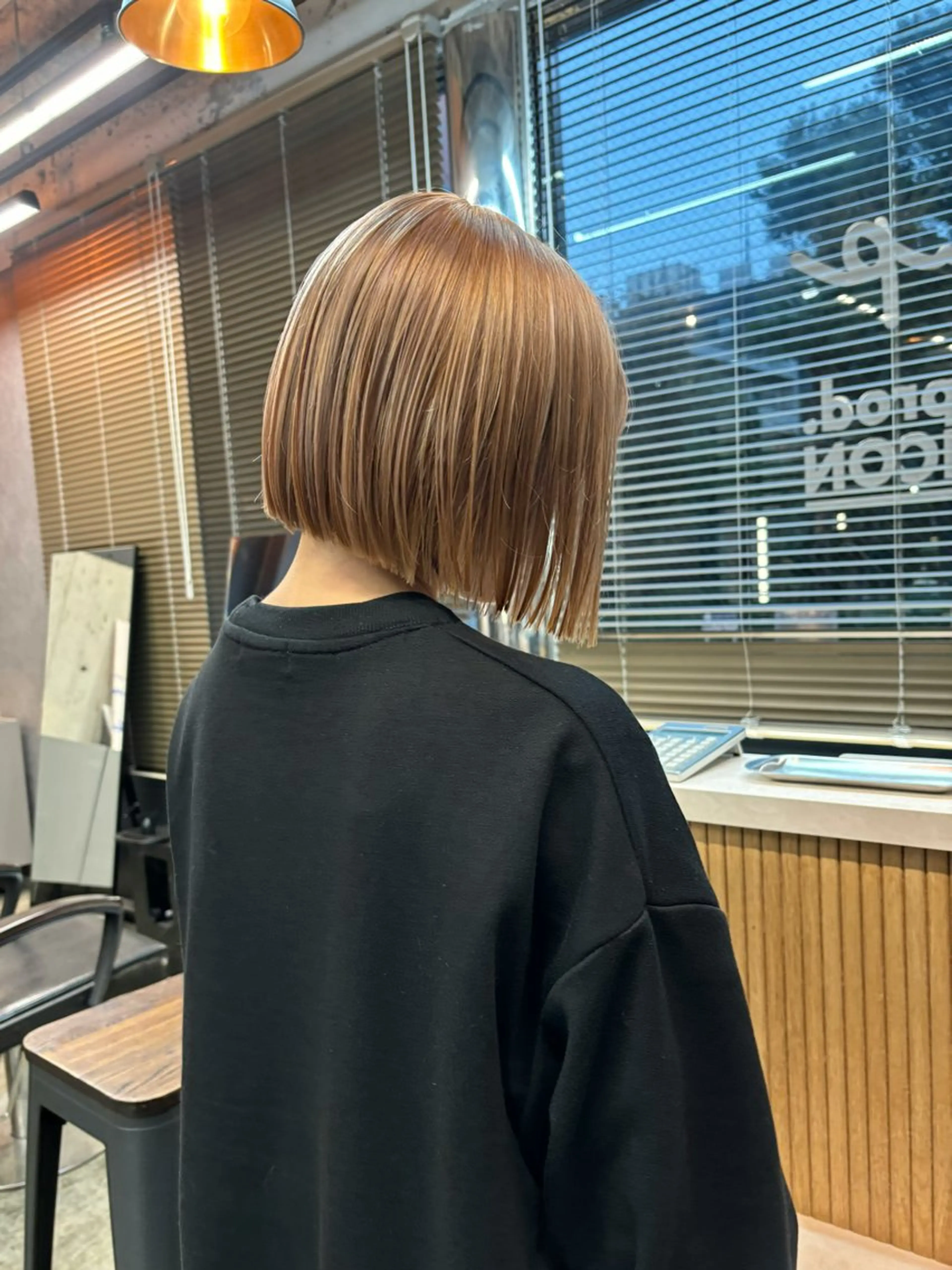 ミディアム ヘアカラー トリートメント #ボブ#縮毛矯正 Natsuのヘアスタイル