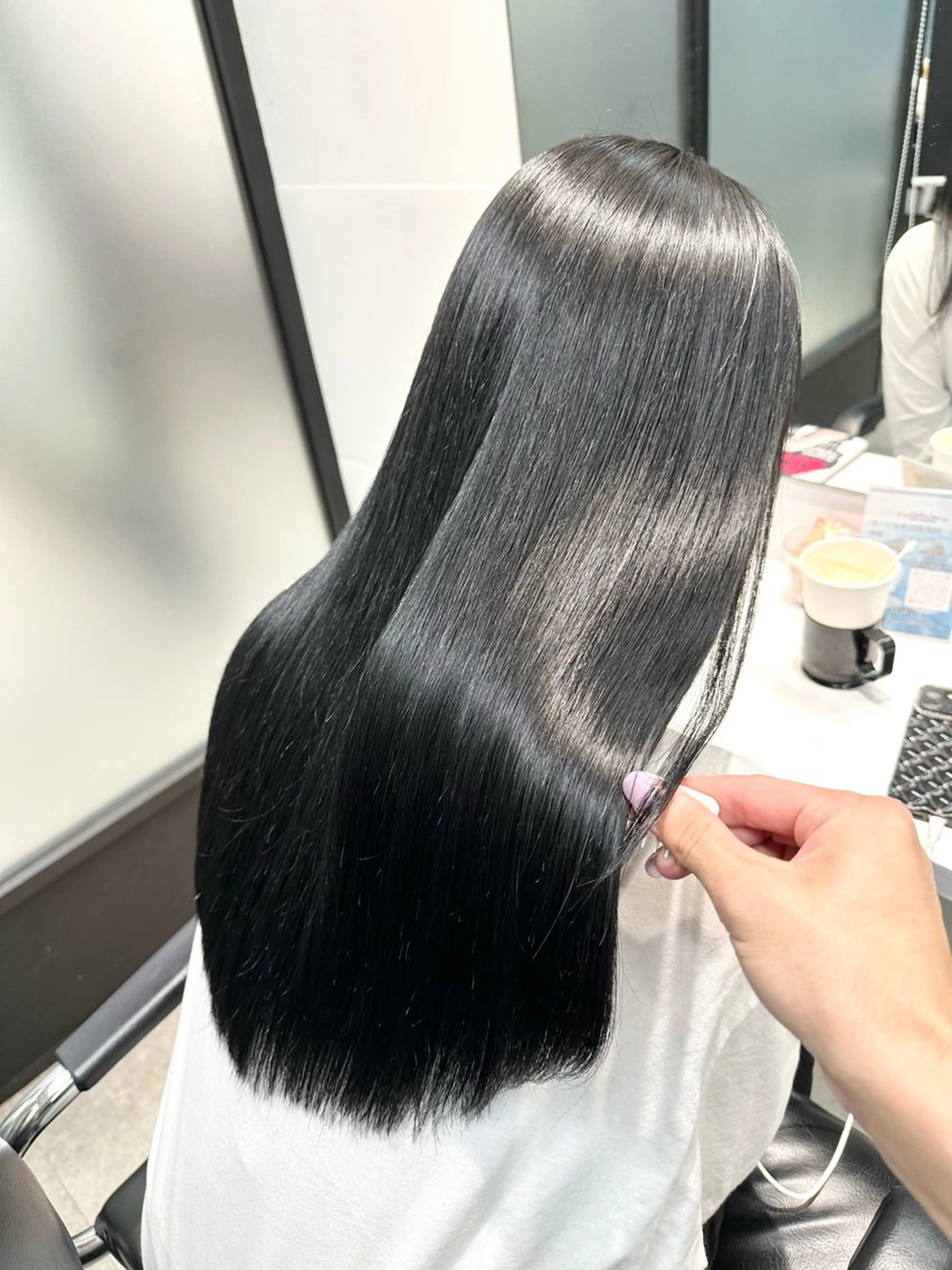 ロング カラー パーマ ヘアアレンジ 髪質改善 縮毛矯正 トリートメント ストレートパーマ ヘアカラー 縮毛矯正 トリートメント salowin新宿East3階所属・艶美髪/髪質改善 /縮毛矯正/木元渓太のヘアスタイル