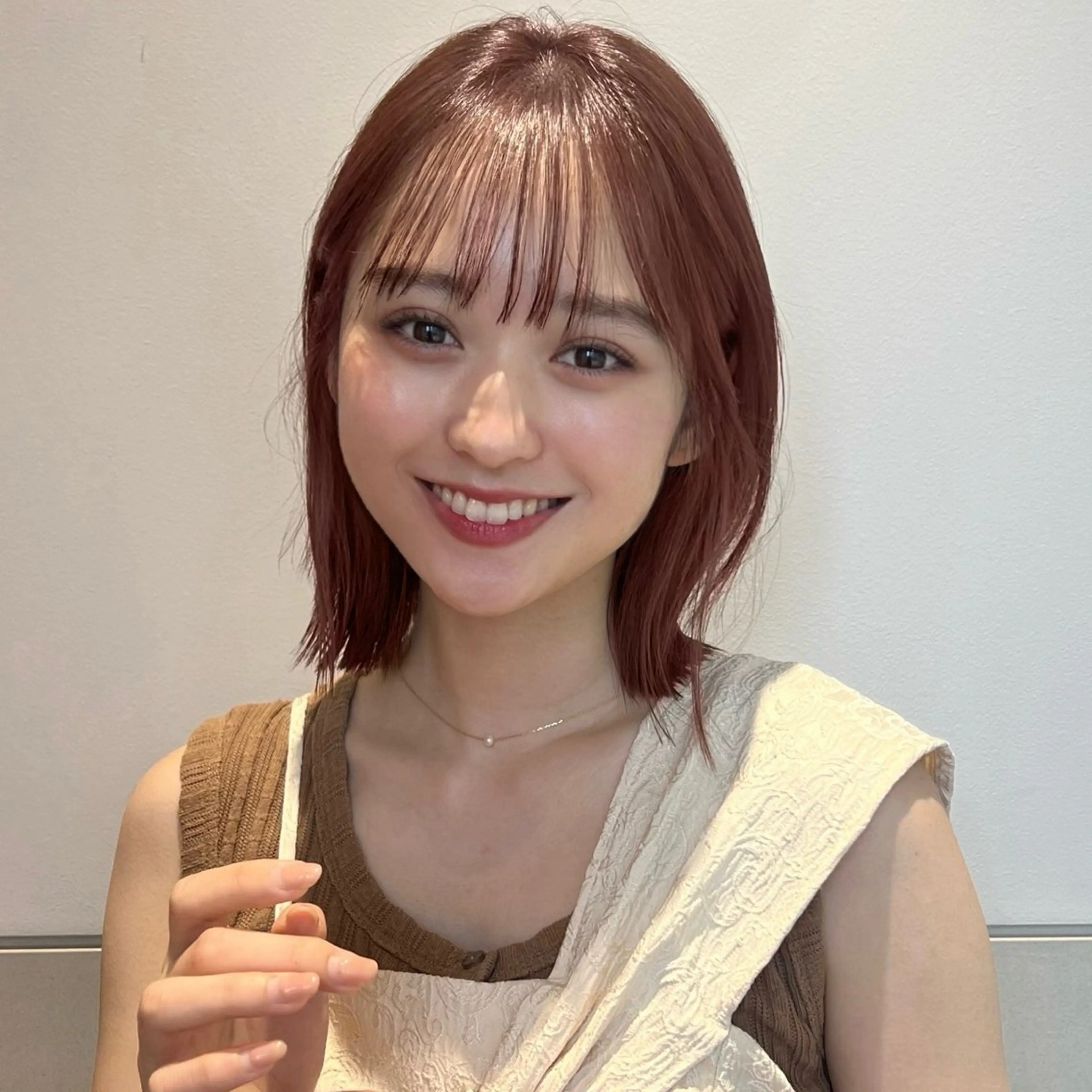 ミディアム カット ヘアカラー ボブ限定🎀 エミリのヘアスタイル