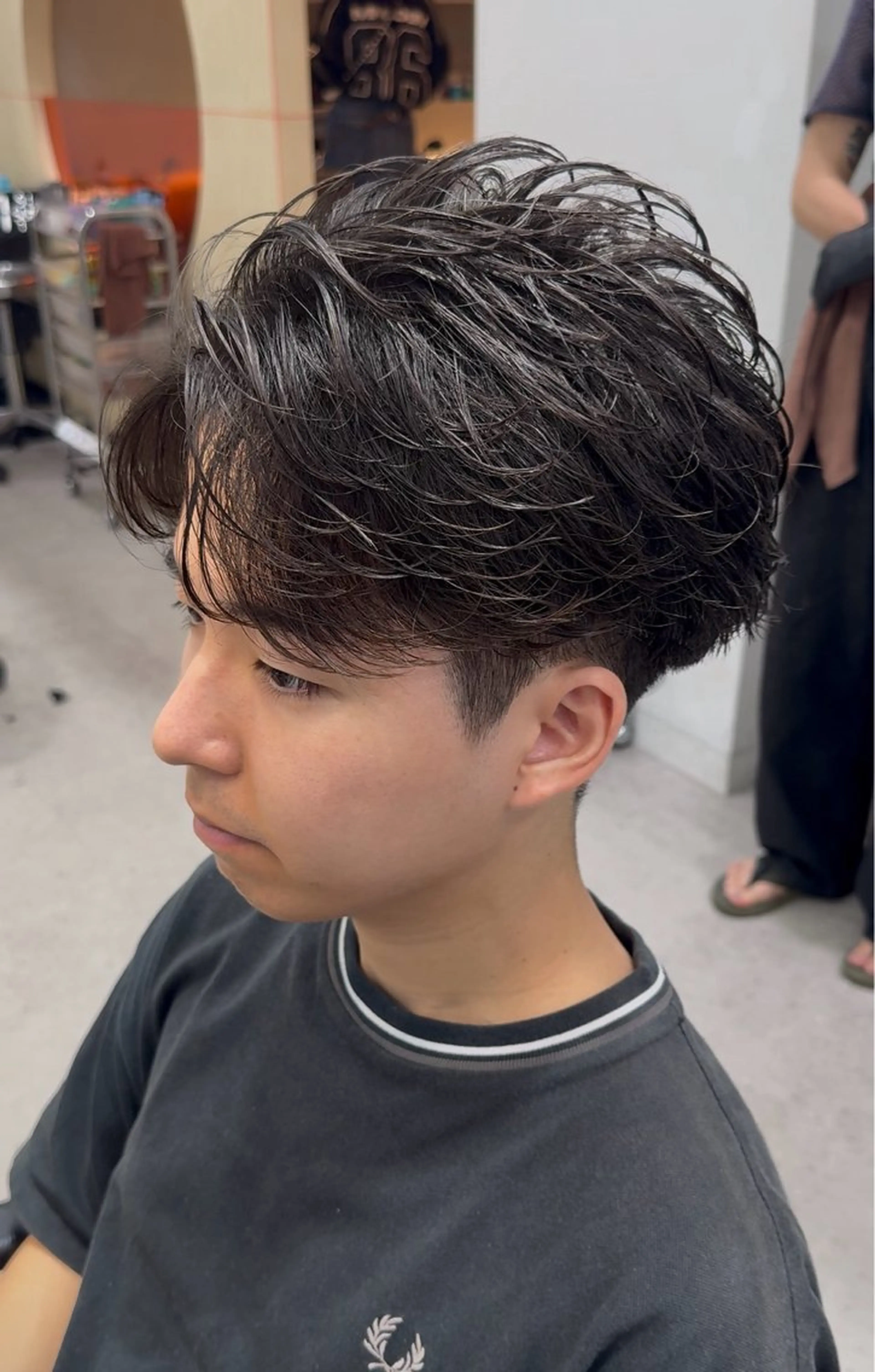 パーマ メンズ カット パーマ トリートメント 当日予約⭕️ fifth渋谷太田のヘアスタイル