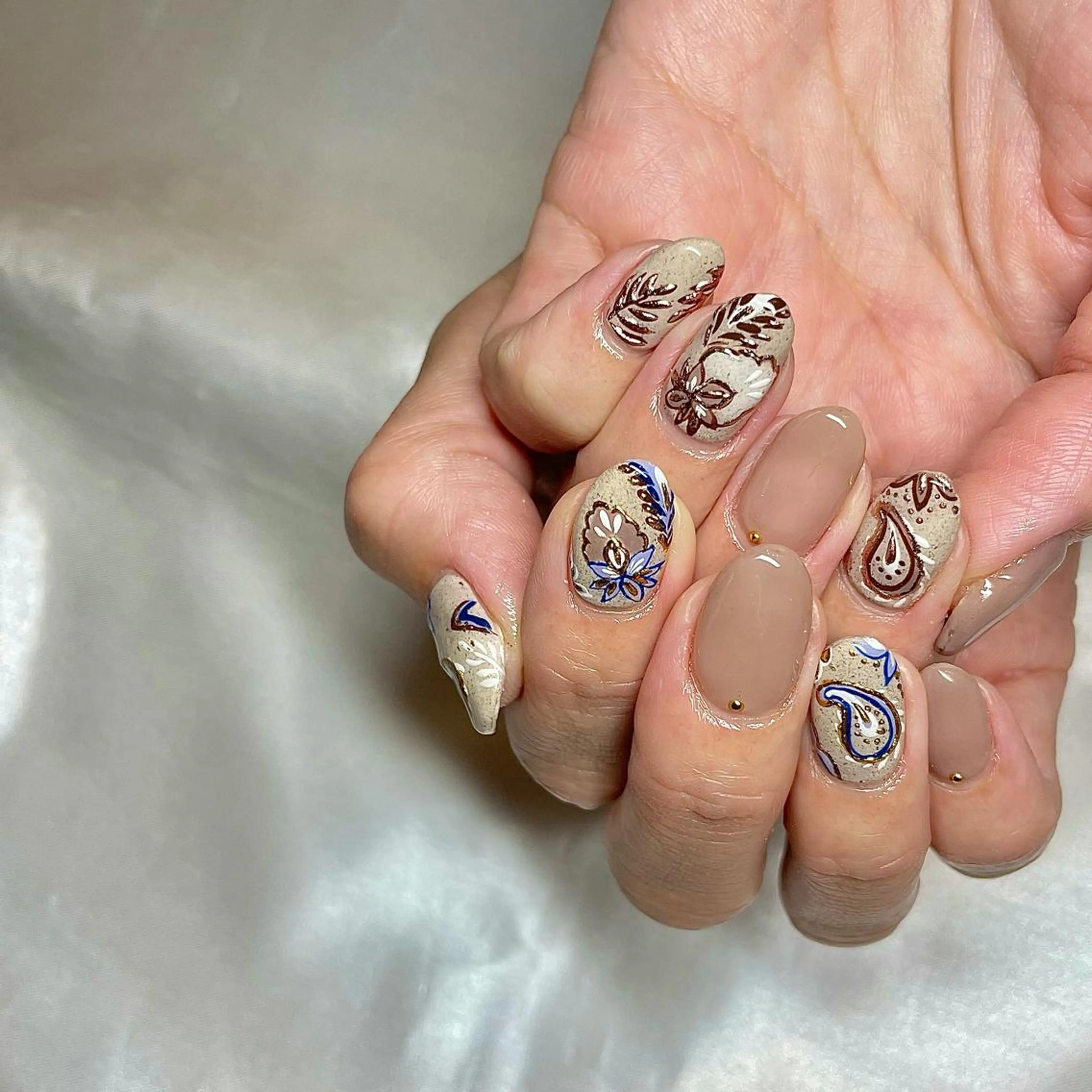 ミディアム カラー パーマ ヘアアレンジ メンズ キッズ ネイル マツエク・マツパ ハンドネイル ハンドケア nail&eye Aoのマツエク・マツパデザイン