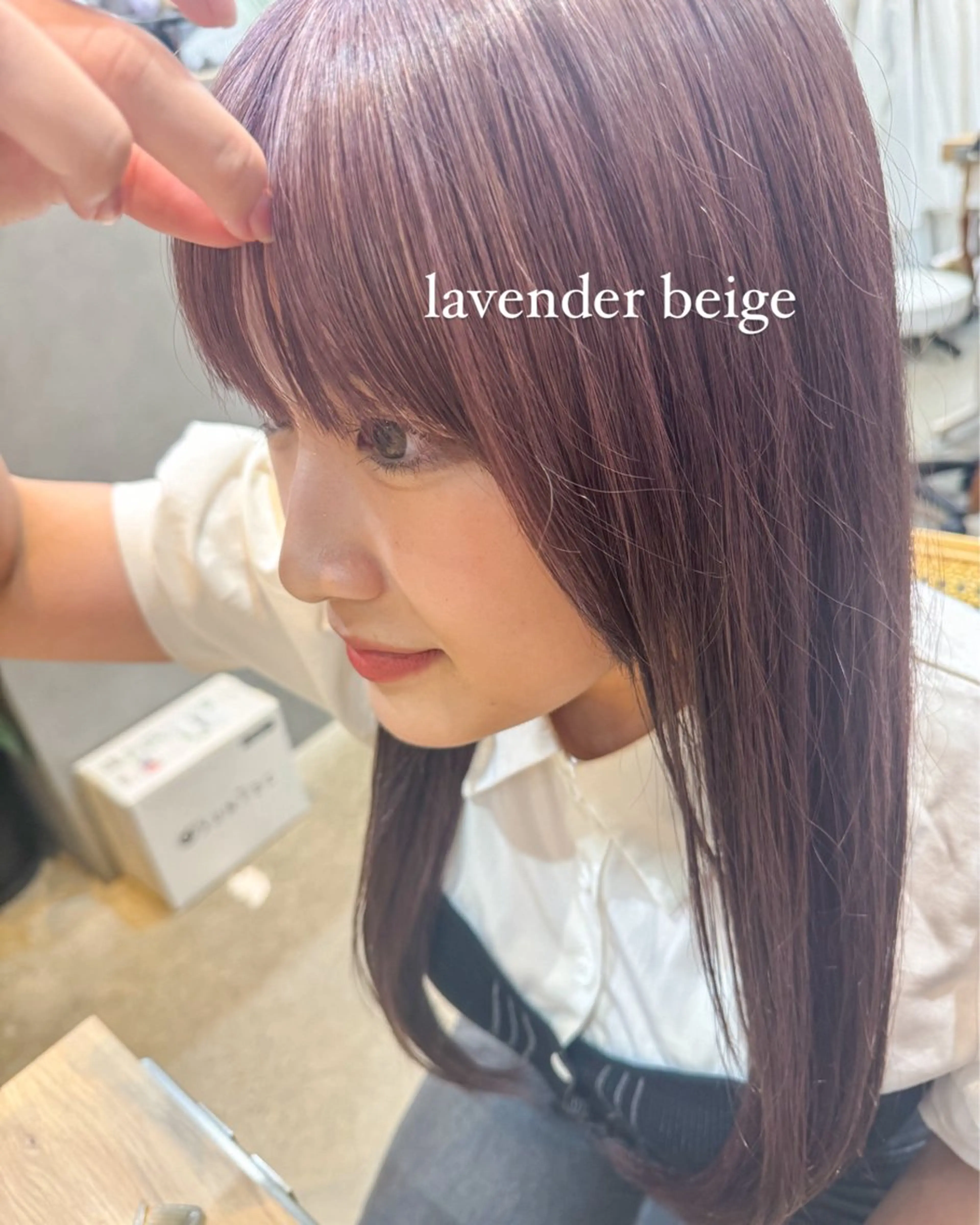 【🉐平日朝限定🉐】🪻ラベンダーカラー💜（🤍ブリーチなしダブルカラー🧚‍♀️）無料補修トリートメント付き✨️の写真