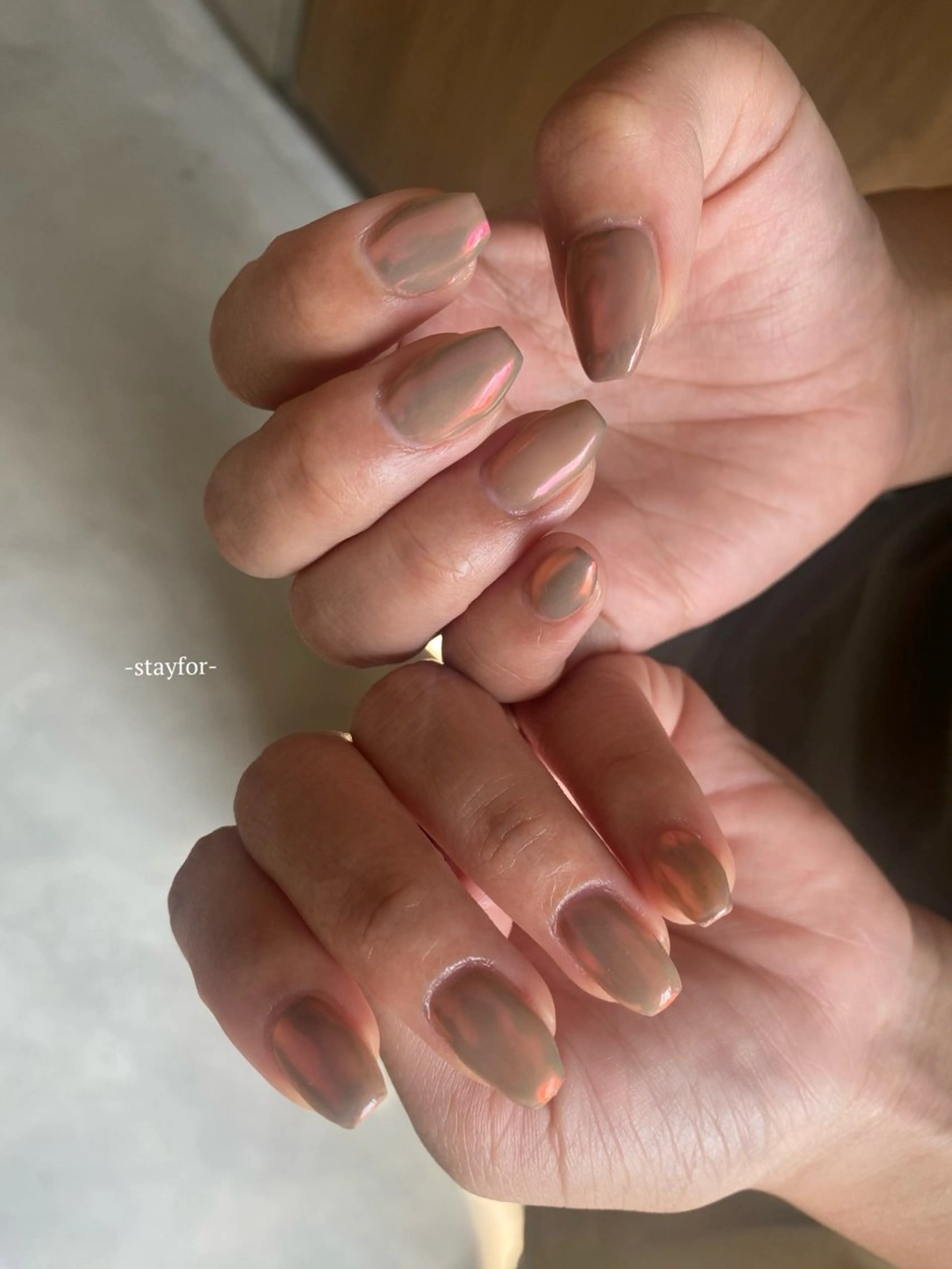 ネイル ミラーネイル stayfor_ mamiのネイルデザイン