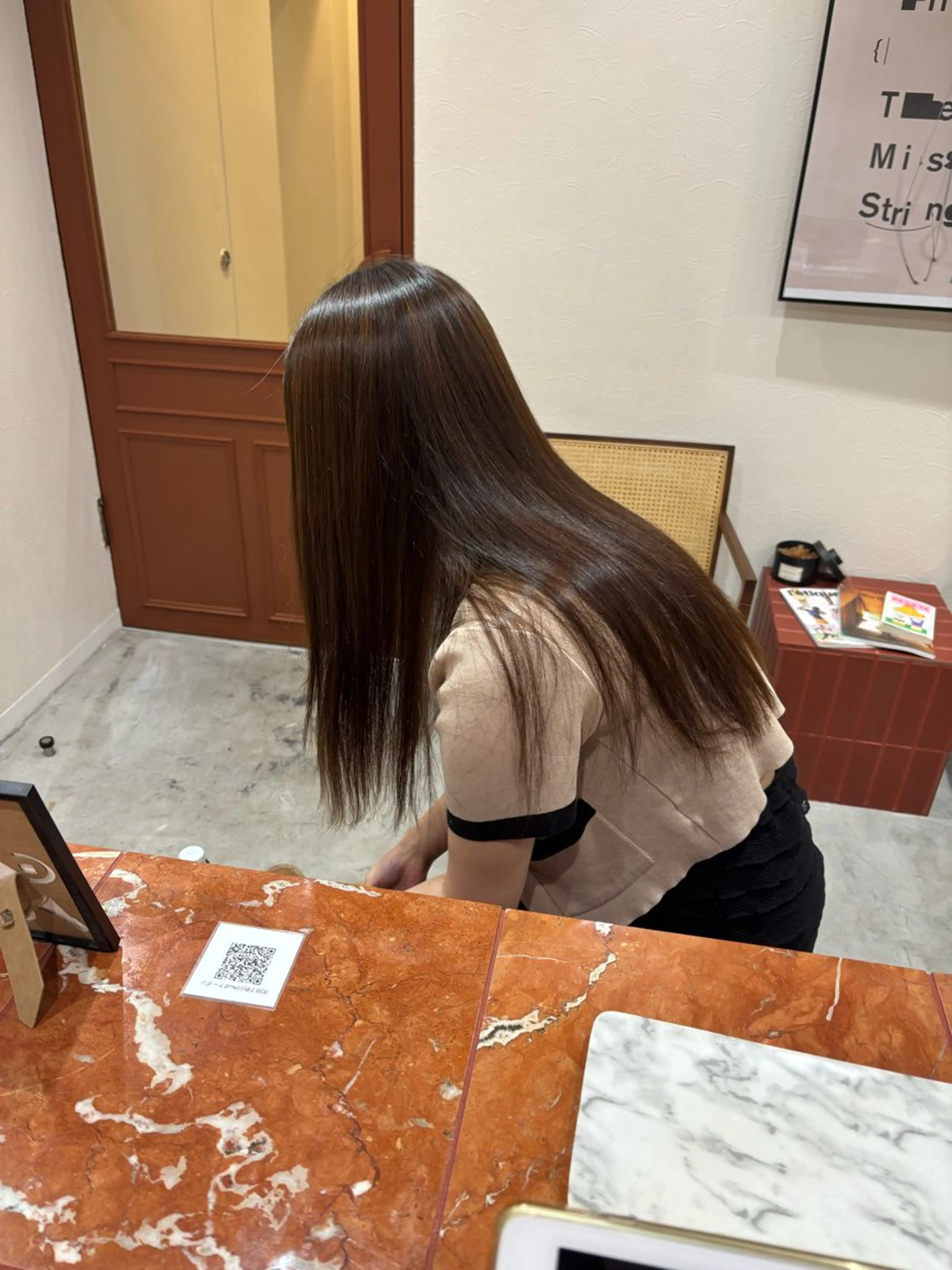ロング パーマ 上條 響子のヘアスタイル