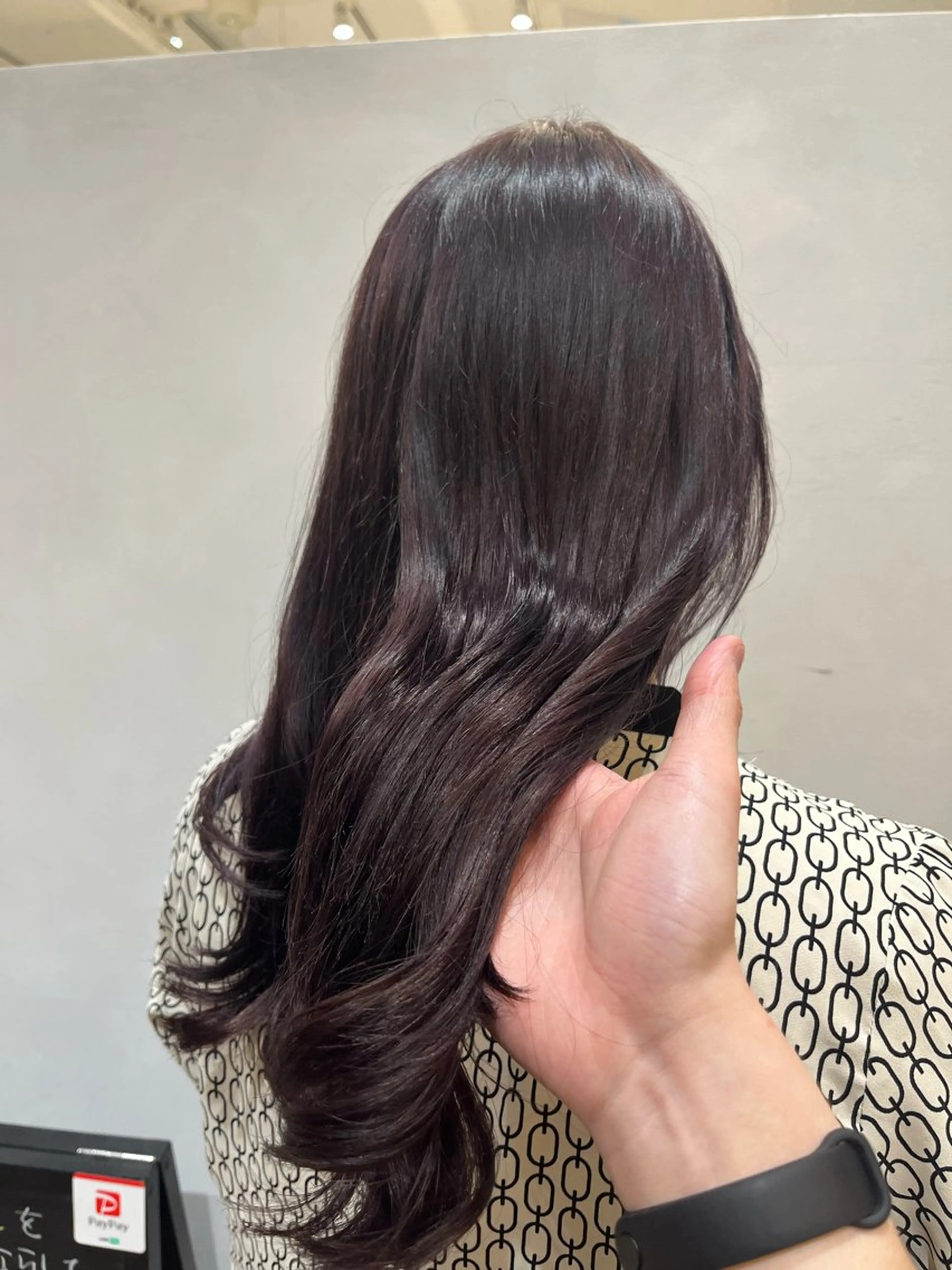セミロング カラー トリートメント ヘアカラー トリートメント たかしま あさひのヘアスタイル