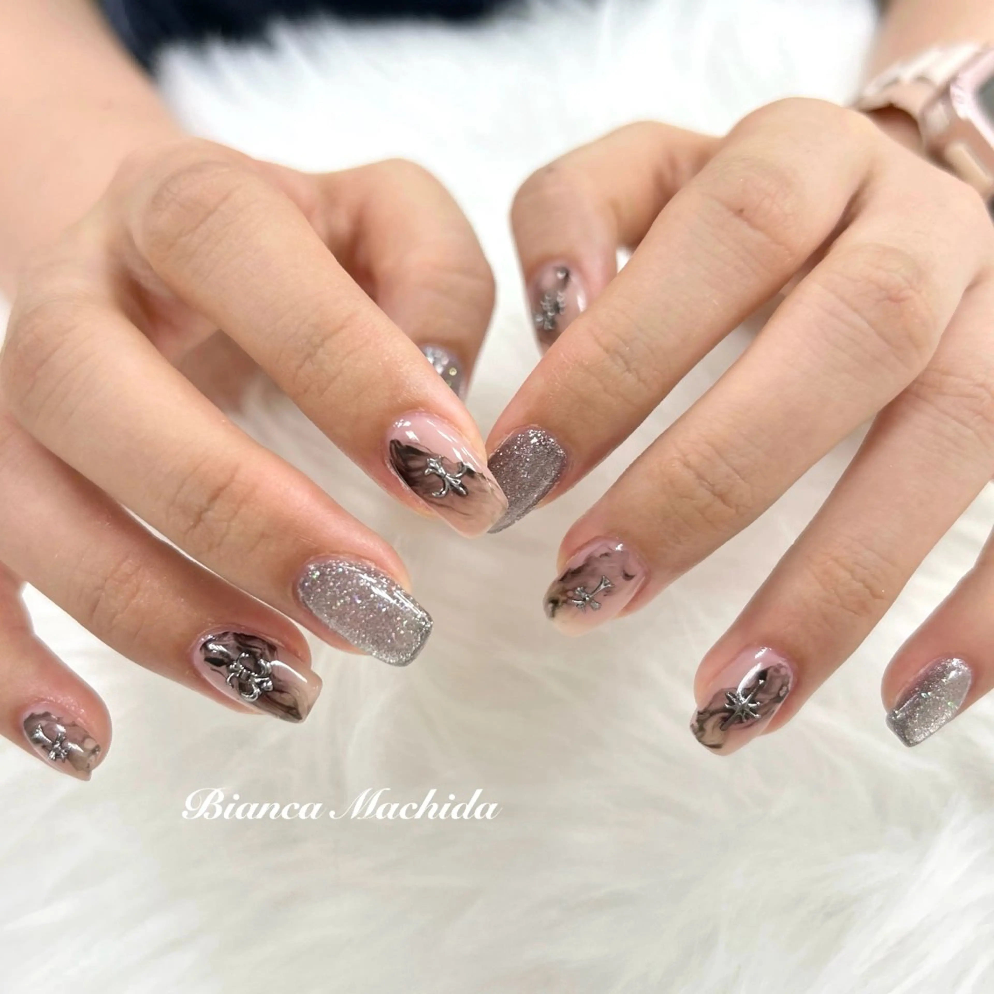 ネイル 持ち込み ハンドネイル ハンドケア Bianca 🪽 Nakajimaのネイルデザイン