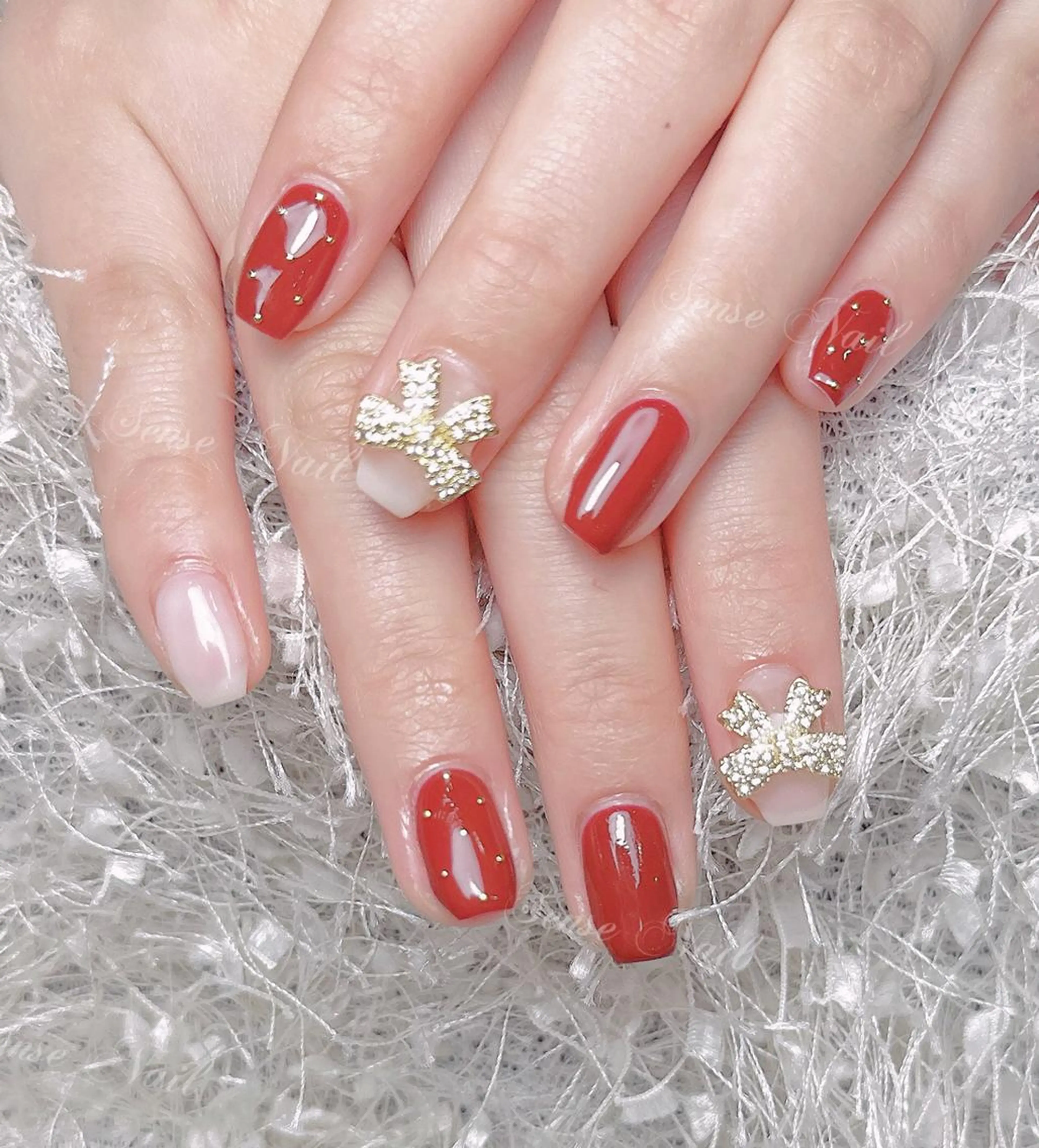 ネイル ハンドネイル ハンドケア Queening 🦋のネイルデザイン