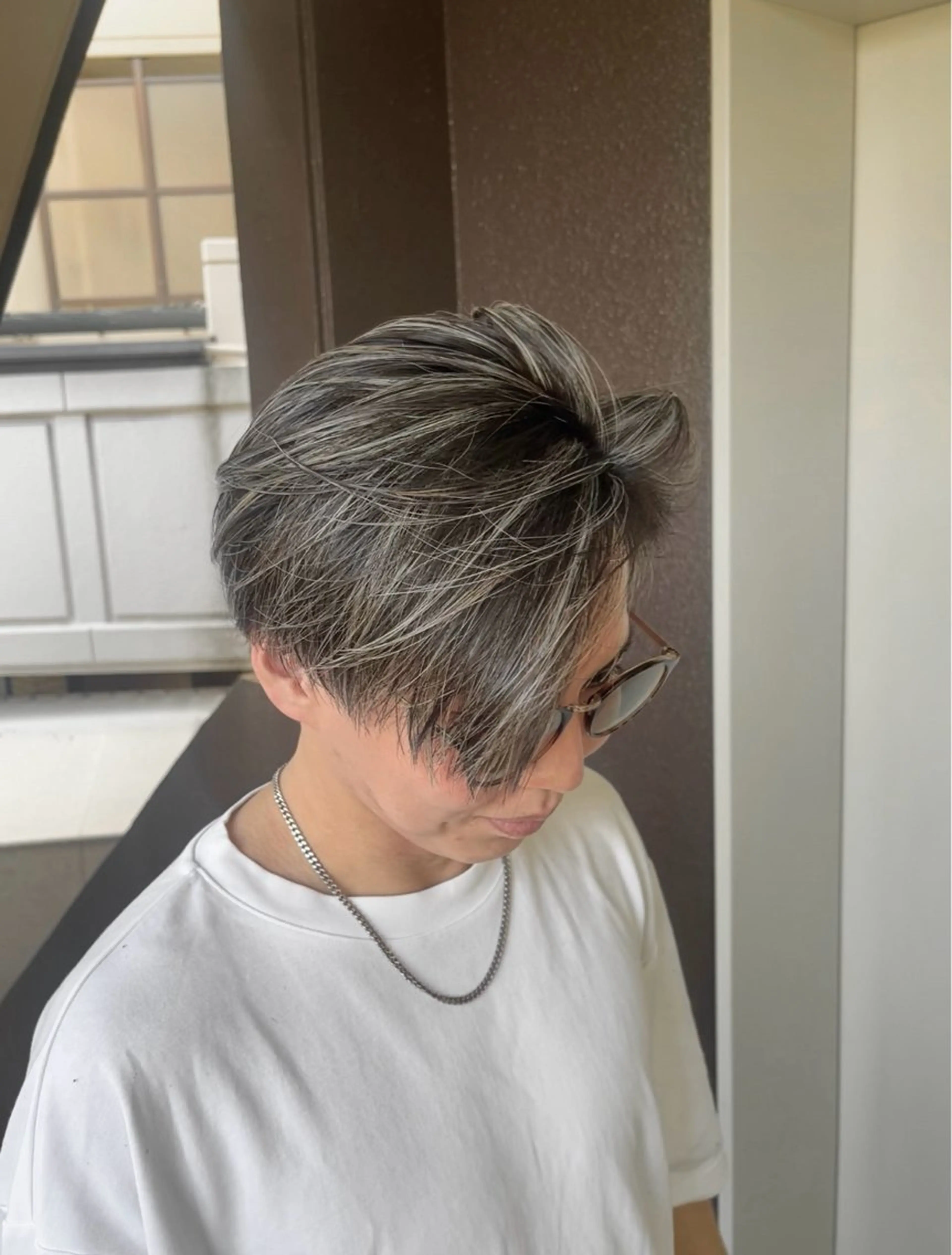 ショート ハイライト カット ヘアカラー loe 薬院本店【ロエ】所属・早稲田 千尋のヘアスタイル