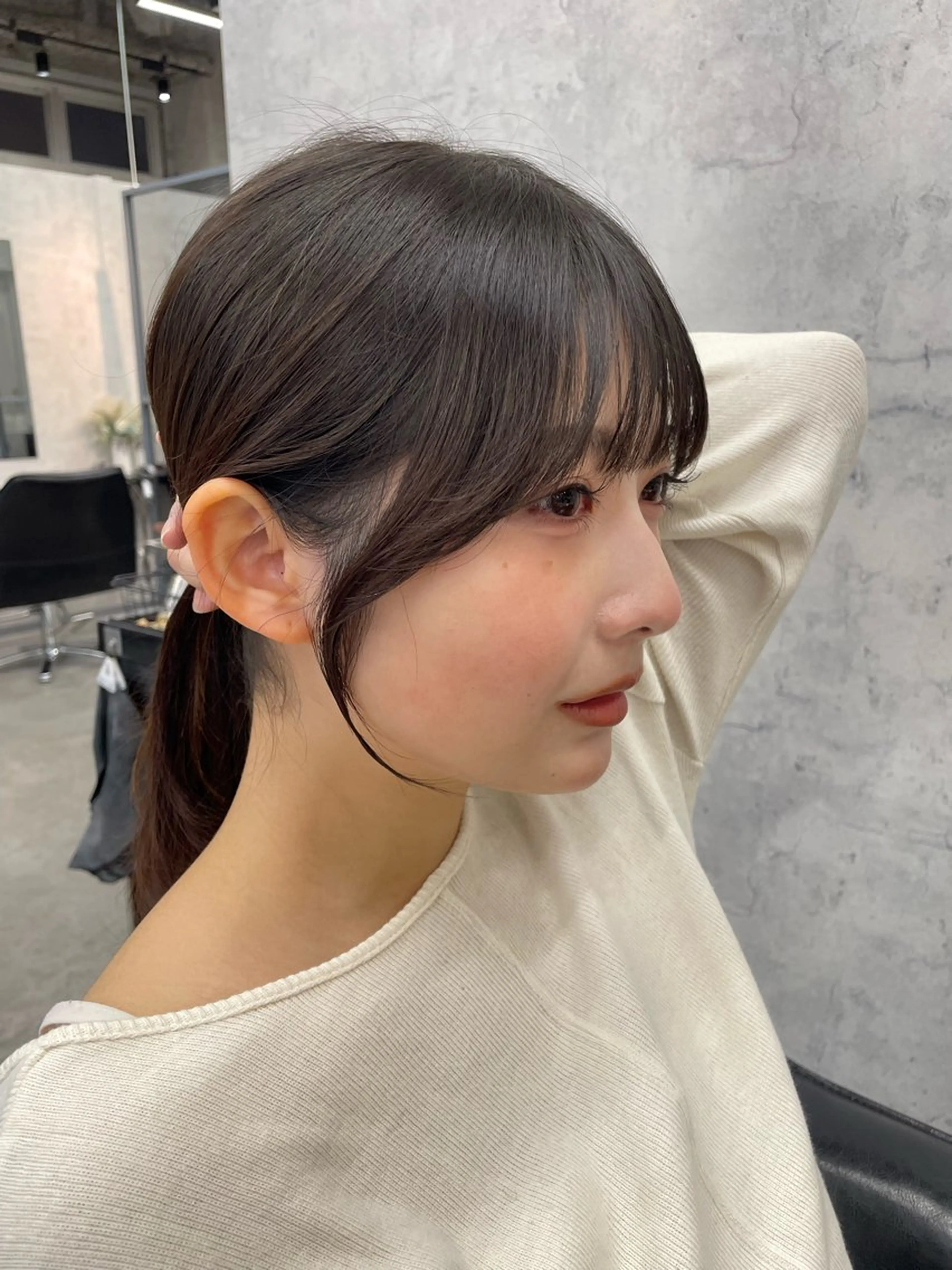 カラー カット トリートメント 顔まわり/レイヤー 🌼MIU🌼のヘアスタイル