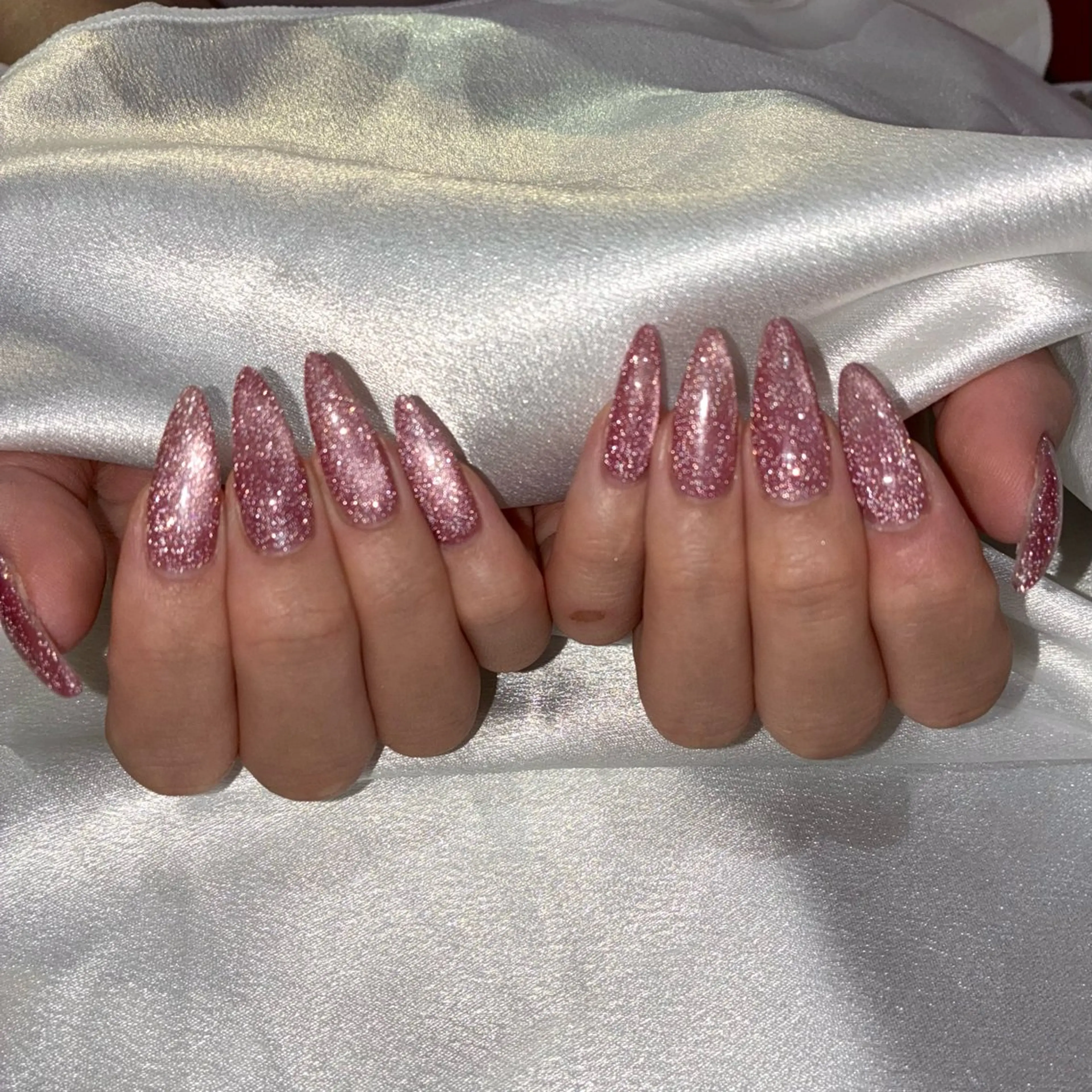 ネイル フラッシュネイル フラッシュマグ マグネットネイル ハンドネイル e-up by boss所属・e-up nail Arisaのネイルデザイン