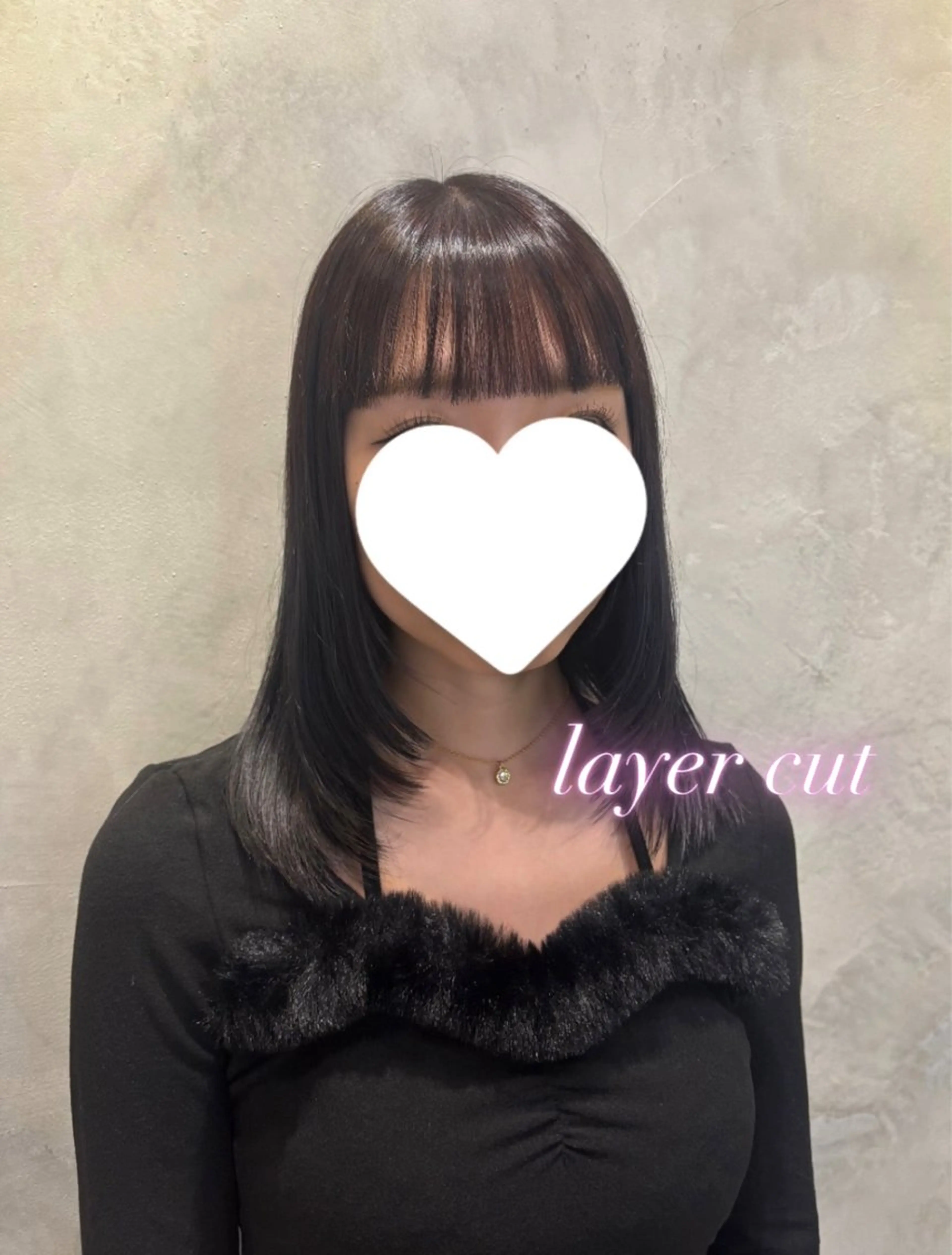 セミロング レイヤーカット Rino 🎀🖤のヘアスタイル